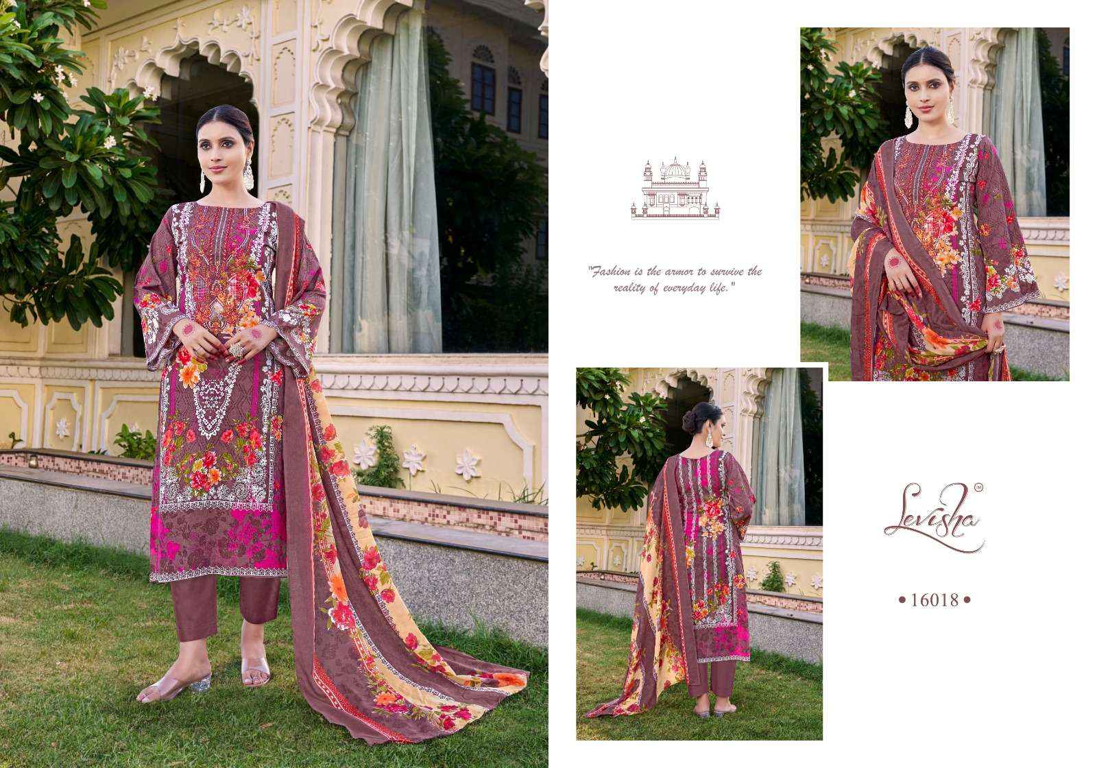 LEVISHA NAIRA NX VOL 16 COTTON DIGITAL PRINT WITH FANCY DRESS WHOLESALE PRICE ( 8 PCS CATALOG )