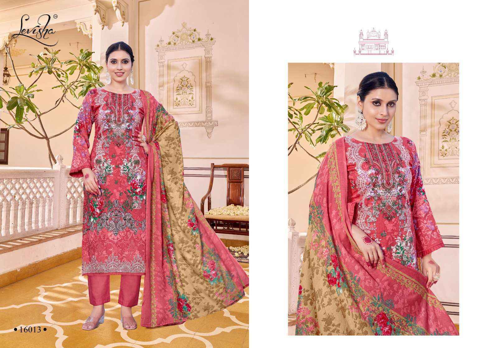 Levisha Naira Nx Vol 16 Cotton Dress Material Wholesale Price ( 8 pcs Catalogue )