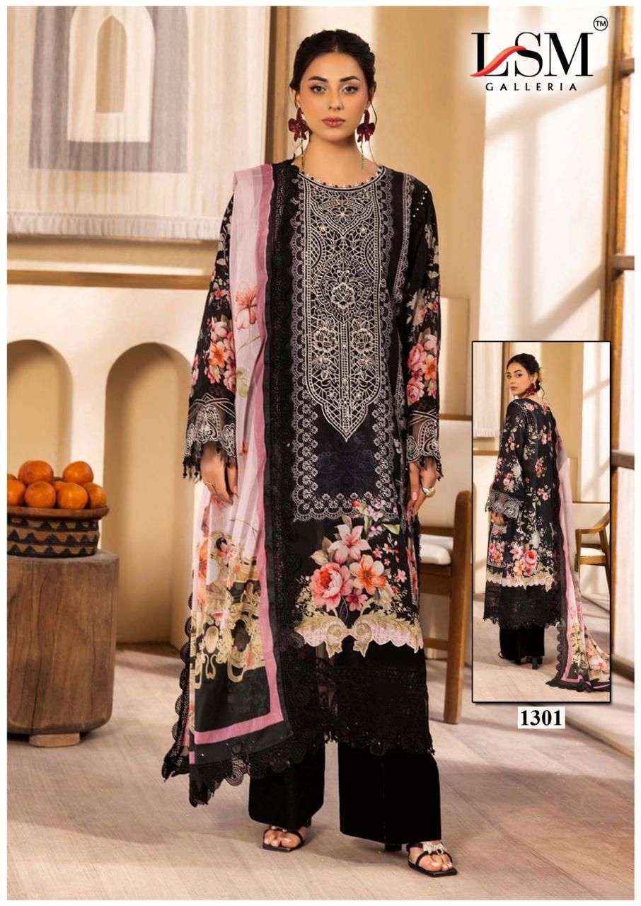 LSM Galleria Parian Dream Vol 13 Lawn Pakistani Suits ( 6 pcs Catalogue )