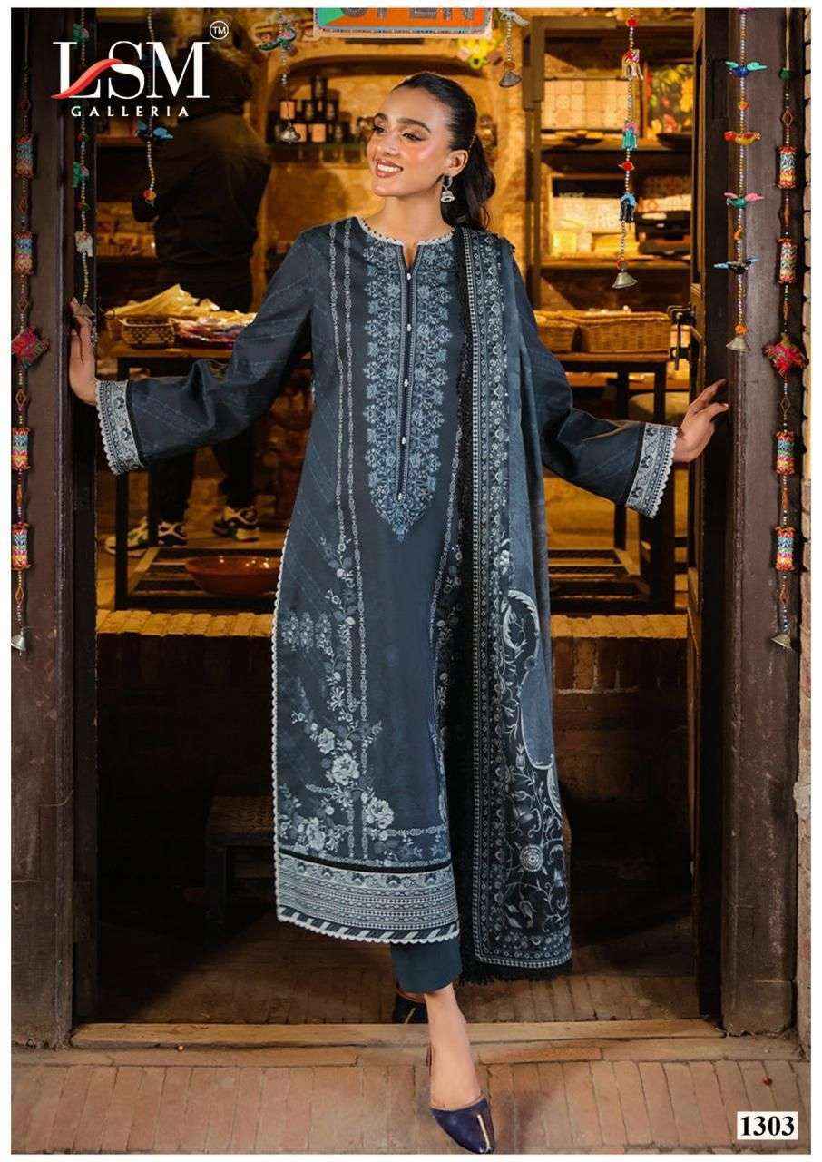 LSM Galleria Parian Dream Vol 13 Lawn Pakistani Suits ( 6 pcs Catalogue )