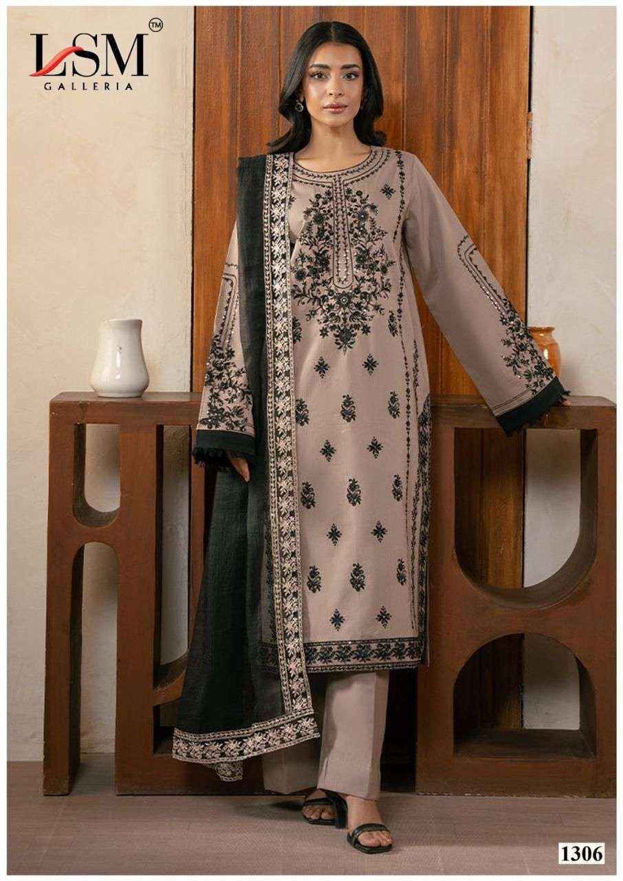 LSM Galleria Parian Dream Vol 13 Lawn Pakistani Suits ( 6 pcs Catalogue )