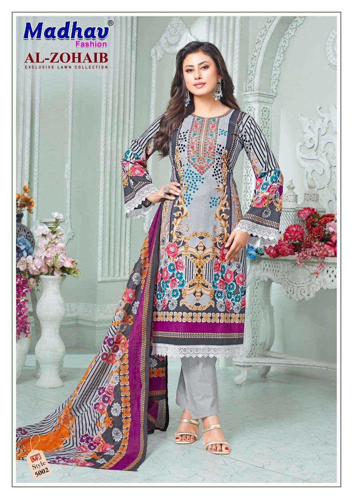 Madhav Fashion Al Zohaib Vol 5 Lawn Cotton Suits Online Shopping ( 6 pcs Catalogue )