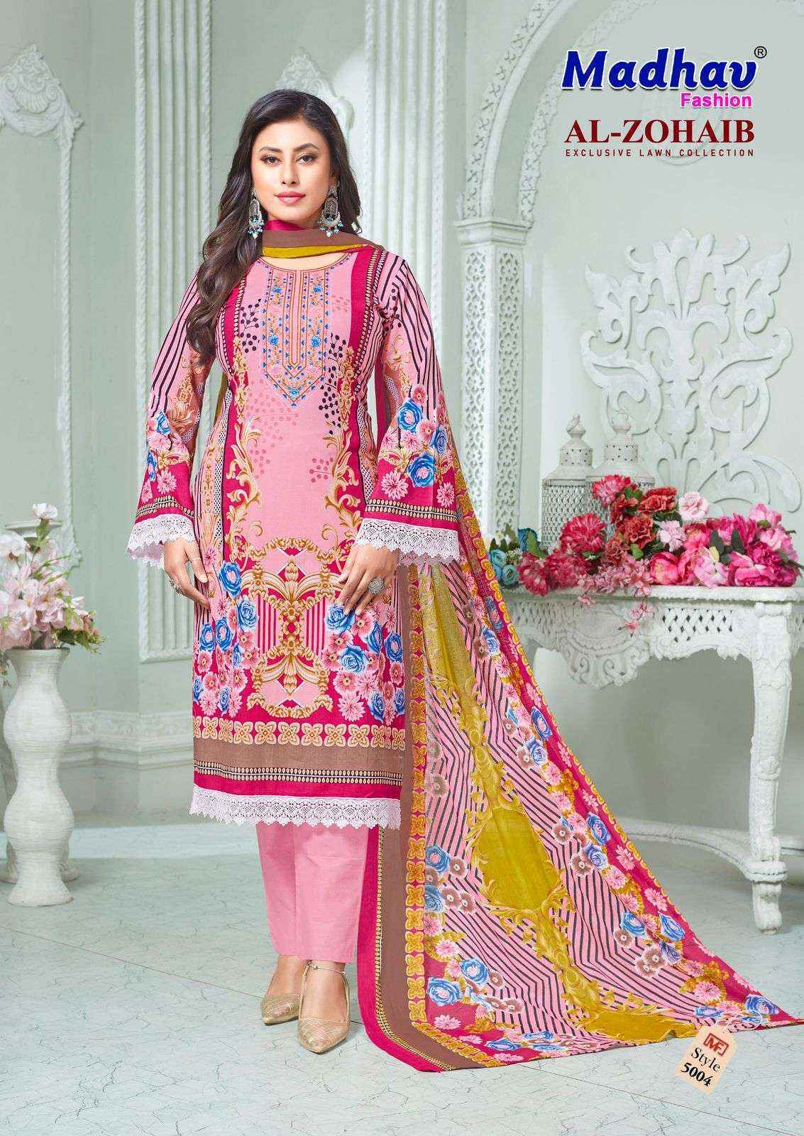 Madhav Fashion Al Zohaib Vol 5 Lawn Cotton Suits Online Shopping ( 6 pcs Catalogue )
