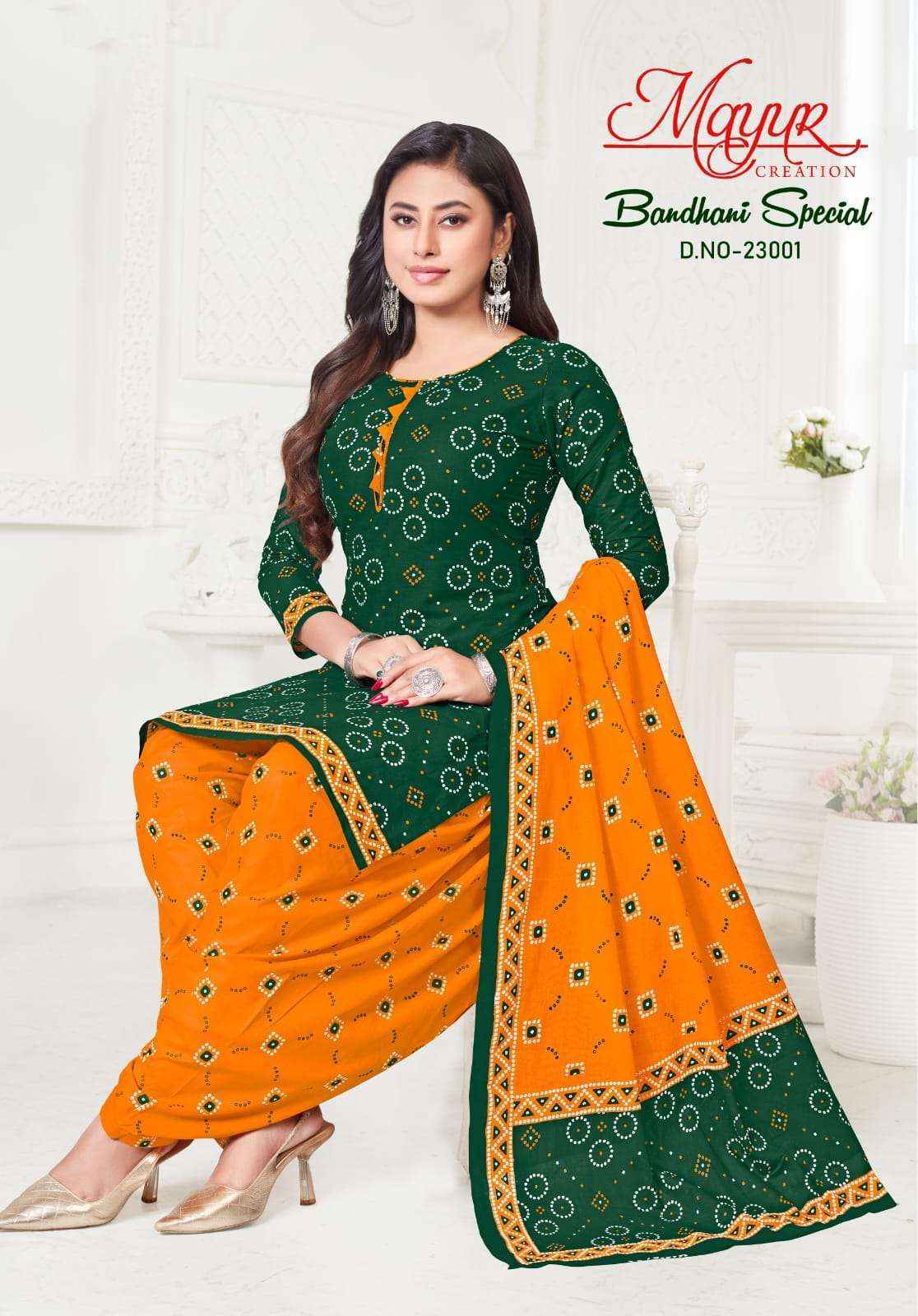 Mayur Bandhani Special Vol 23 Cotton Patiyala Suit Surat Wholesale ( 10 pcs Catalogue )