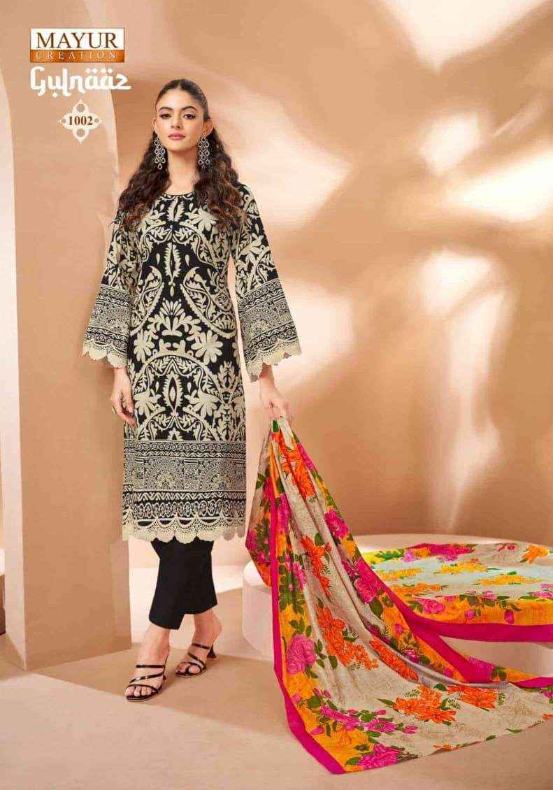 Mayur Creation Gulnaaz Vol-1 Cotton Dress Material Wholesale Surat (8 pcs Catalogue)