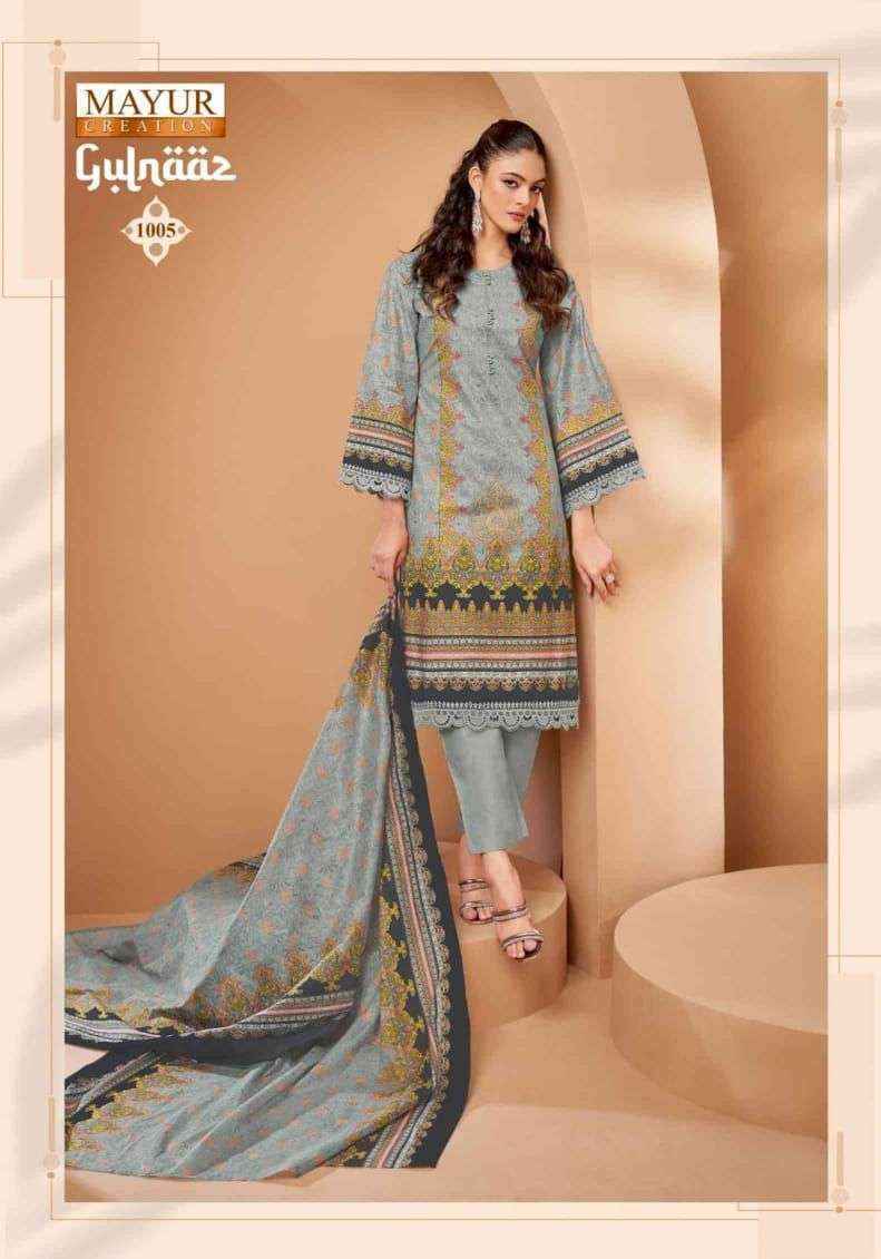 Mayur Creation Gulnaaz Vol-1 Cotton Dress Material Wholesale Surat (8 pcs Catalogue)