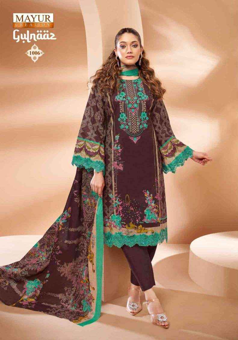 Mayur Creation Gulnaaz Vol-1 Cotton Dress Material Wholesale Surat (8 pcs Catalogue)