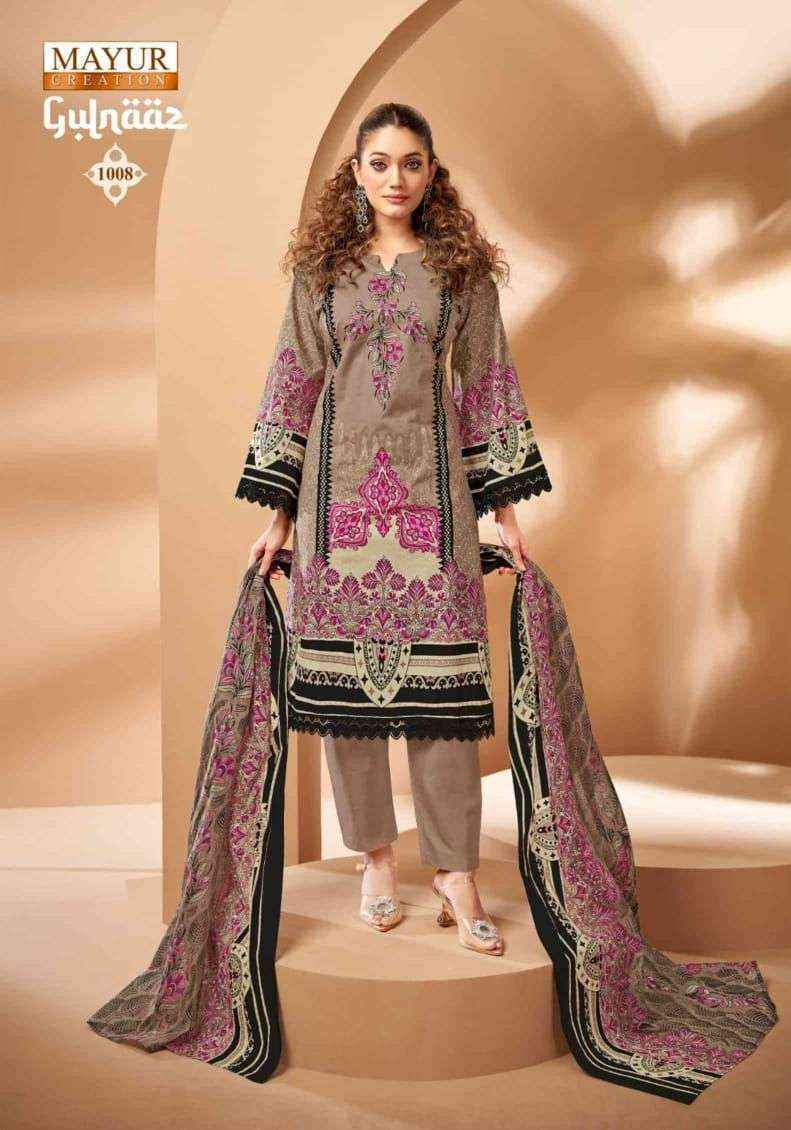 Mayur Creation Gulnaaz Vol-1 Cotton Dress Material Wholesale Surat (8 pcs Catalogue)