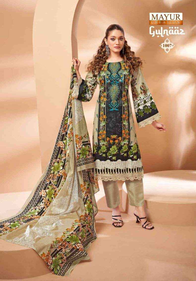 Mayur Creation Gulnaaz Vol-1 Cotton Dress Material Wholesale Surat (8 pcs Catalogue)