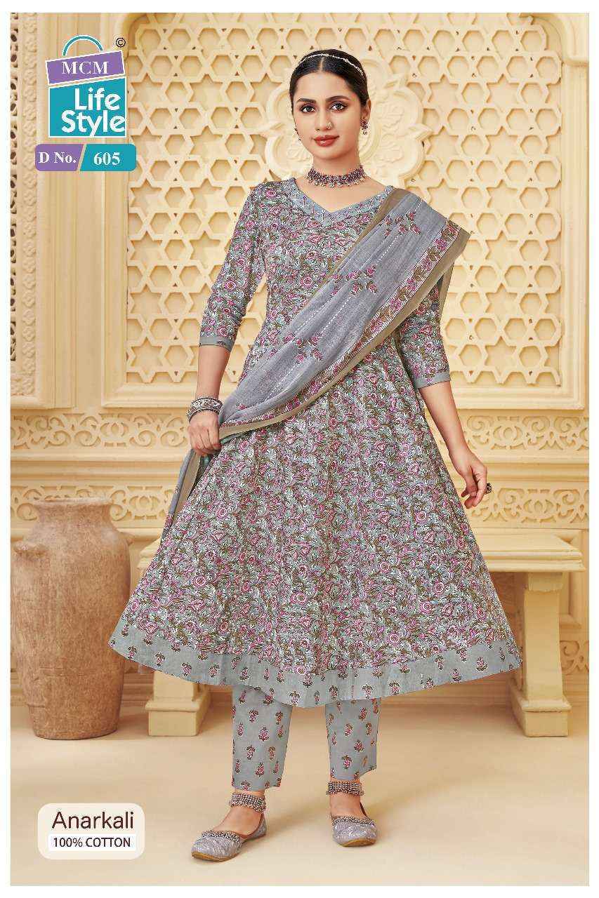 MCM Lifestyle Anarkali Vol 6 Cotton Readymade Suits - Surat Wholesale Market ( 10 pcs Catalogue )