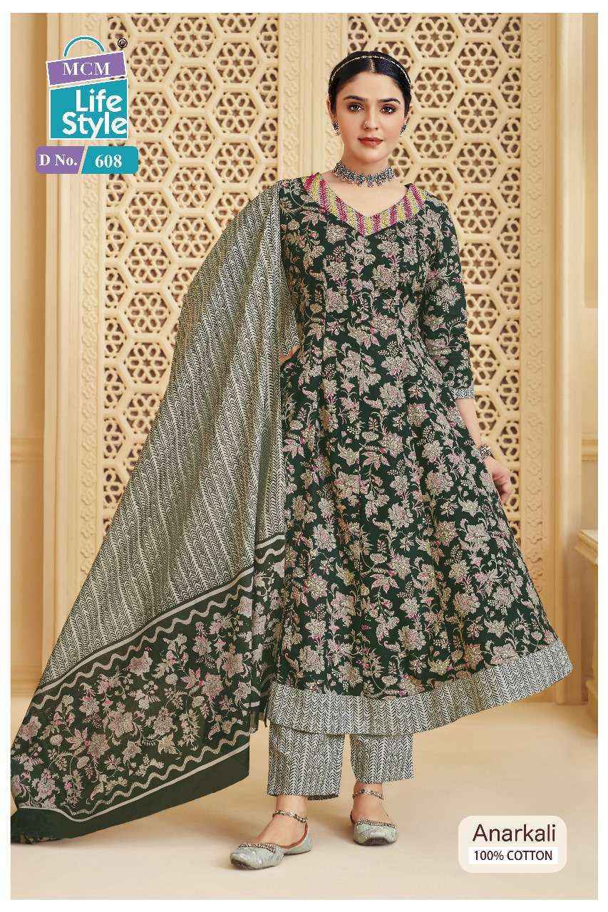 MCM Lifestyle Anarkali Vol 6 Cotton Readymade Suits - Surat Wholesale Market ( 10 pcs Catalogue )