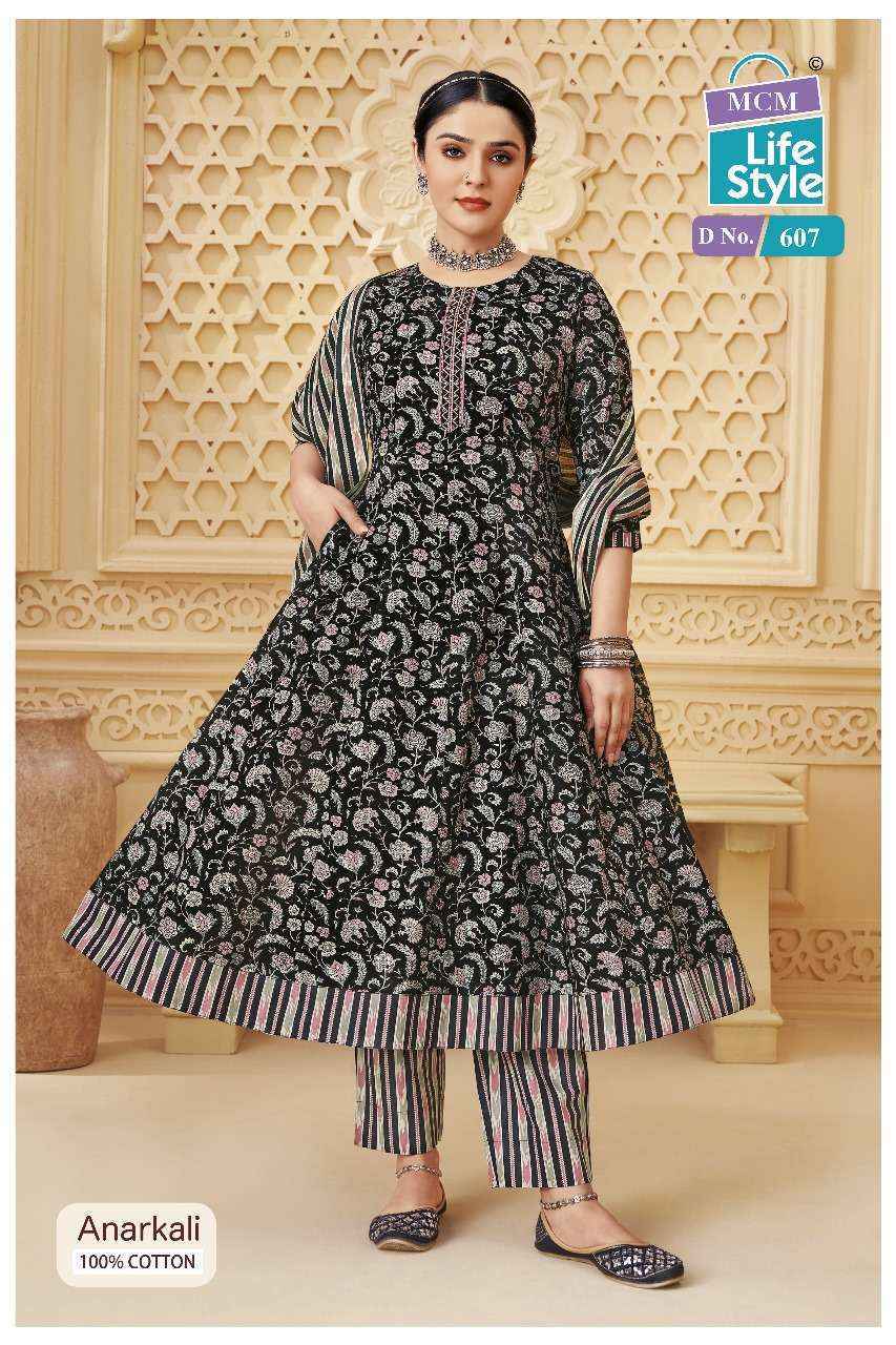 MCM Lifestyle Anarkali Vol 6 Cotton Readymade Suits - Surat Wholesale Market ( 10 pcs Catalogue )