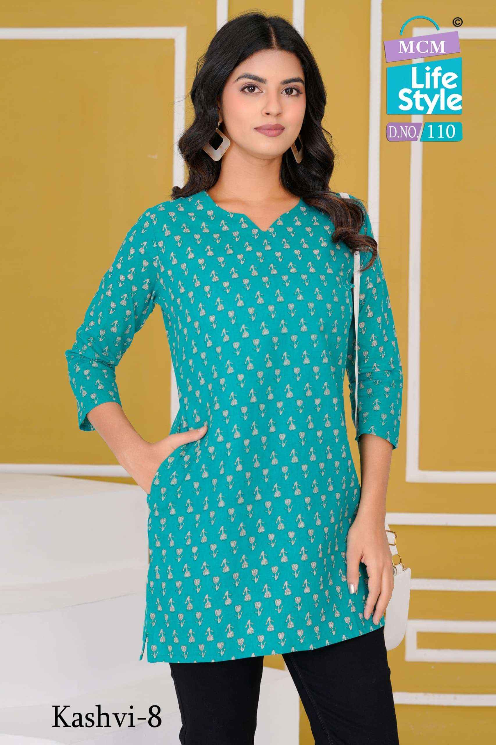 MCM LIFESTYLE KASHVI VOL 8 COTTON PRINT FANCY TOP WHOLESALE RATE ( 10 PCS CATALOG )