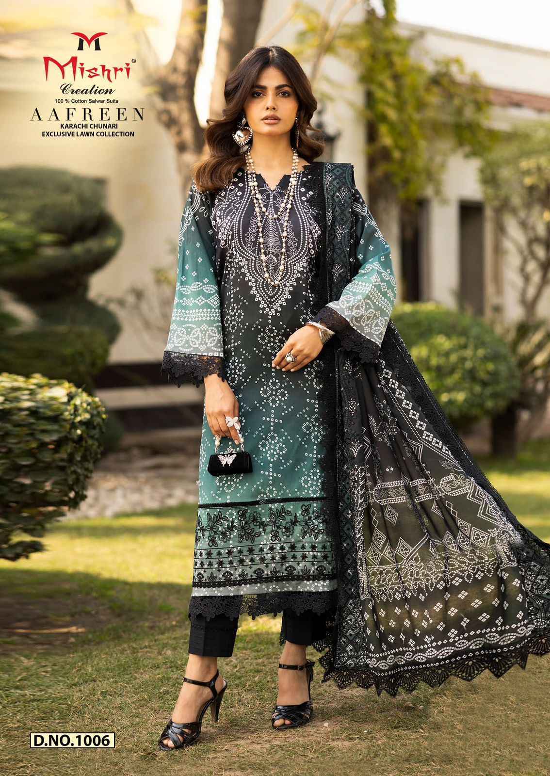 MISHRI CRATION AAFREEN PURE LAWN COTTON SUITS AT WHOLESALE PRICE ( 6 PCS CATALOGUE )