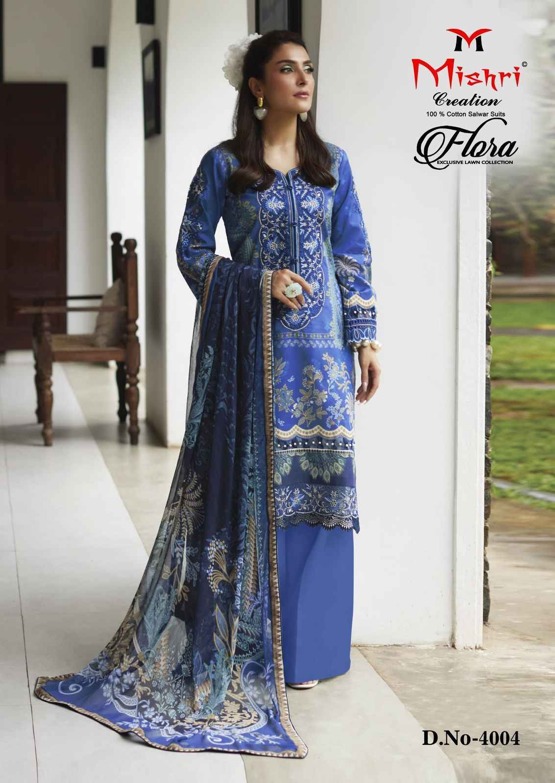 Mishri Creation Flora Vol 4 Lawn Cotton Dress Material Wholesale Price ( 6 Pcs Catalog )