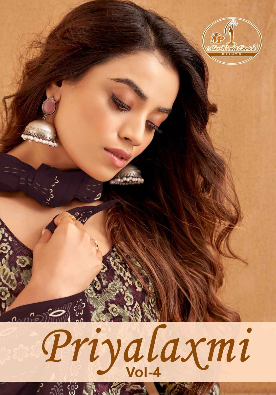 Miss World Priyalaxmi Vol 4 Cotton Dress Material Wholesale Catalog ( 10 pcs Catalogue )