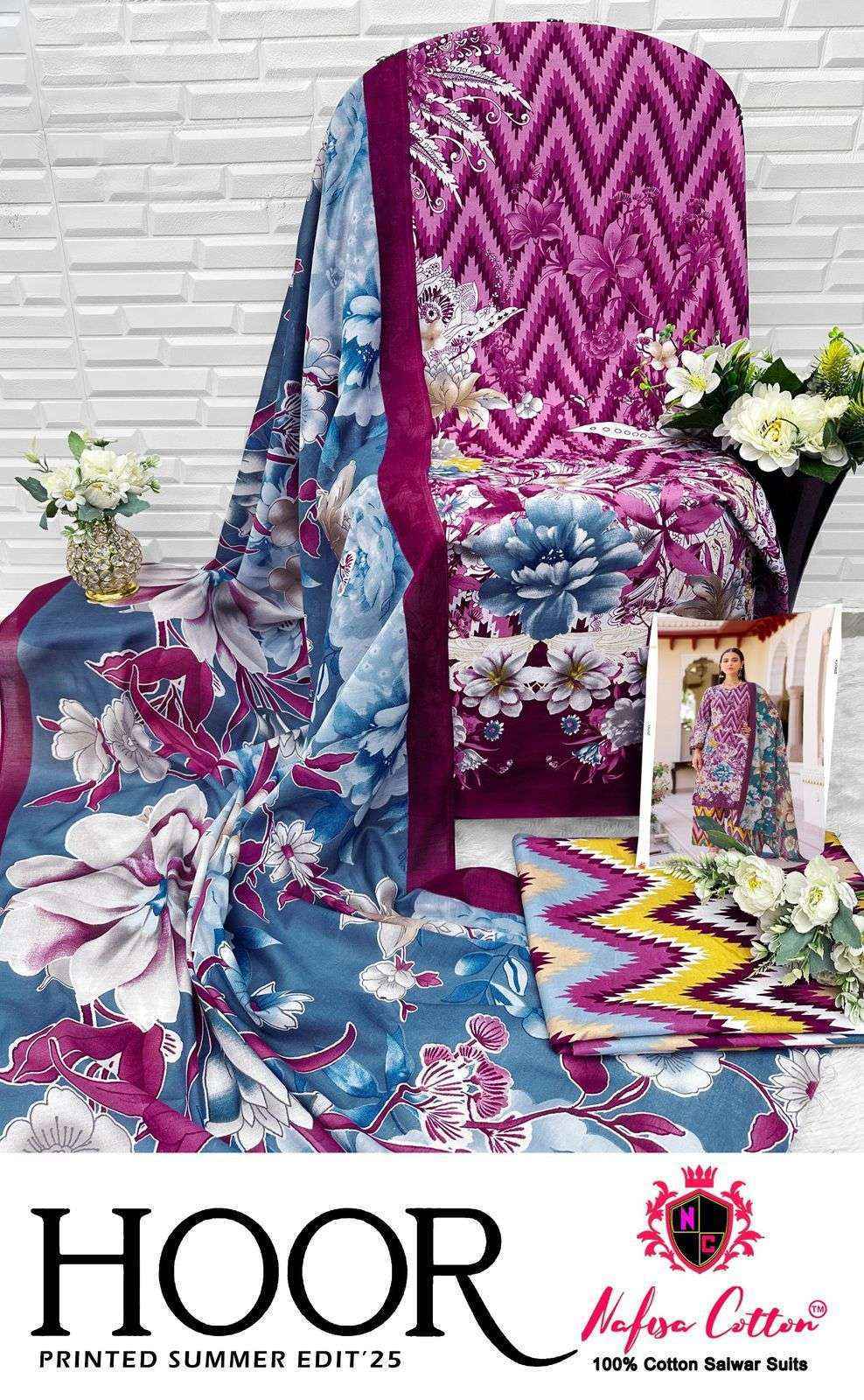 Nafisa Cotton Hoor Printed Summer Edition 25 Cotton Dress Material Wholesale Price ( 6 Pcs Catalog )