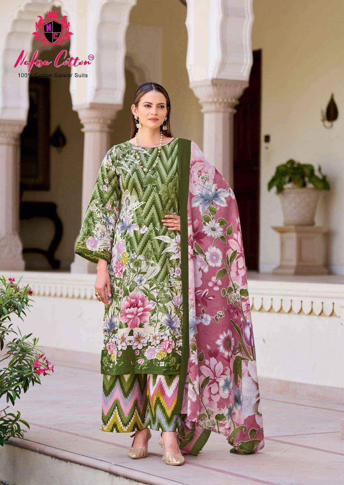 Nafisa Cotton Hoor Printed Summer Edition 25 Cotton Dress Material Wholesale Price ( 6 Pcs Catalog )