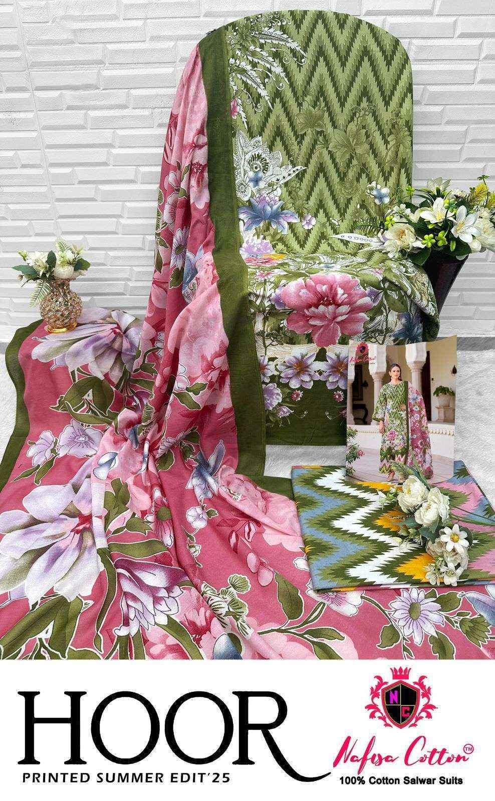 Nafisa Cotton Hoor Printed Summer Edition 25 Cotton Dress Material Wholesale Price ( 6 Pcs Catalog )