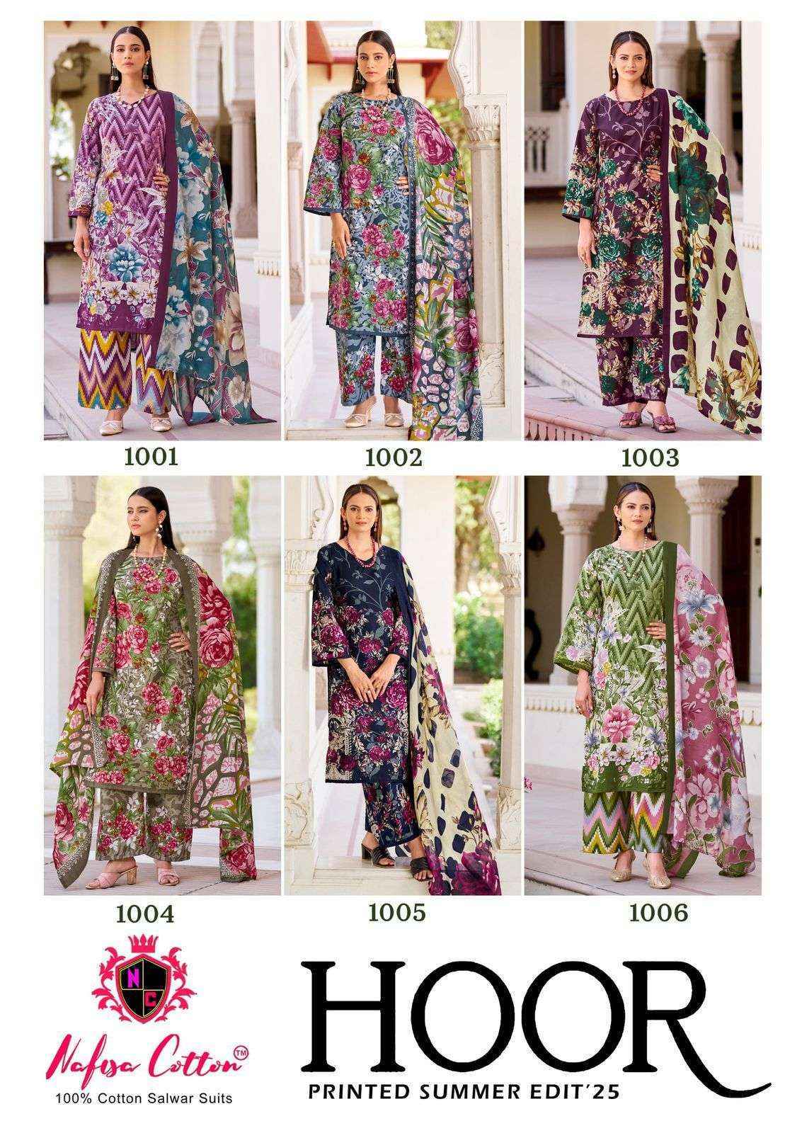 Nafisa Cotton Hoor Printed Summer Edition 25 Cotton Dress Material Wholesale Price ( 6 Pcs Catalog )