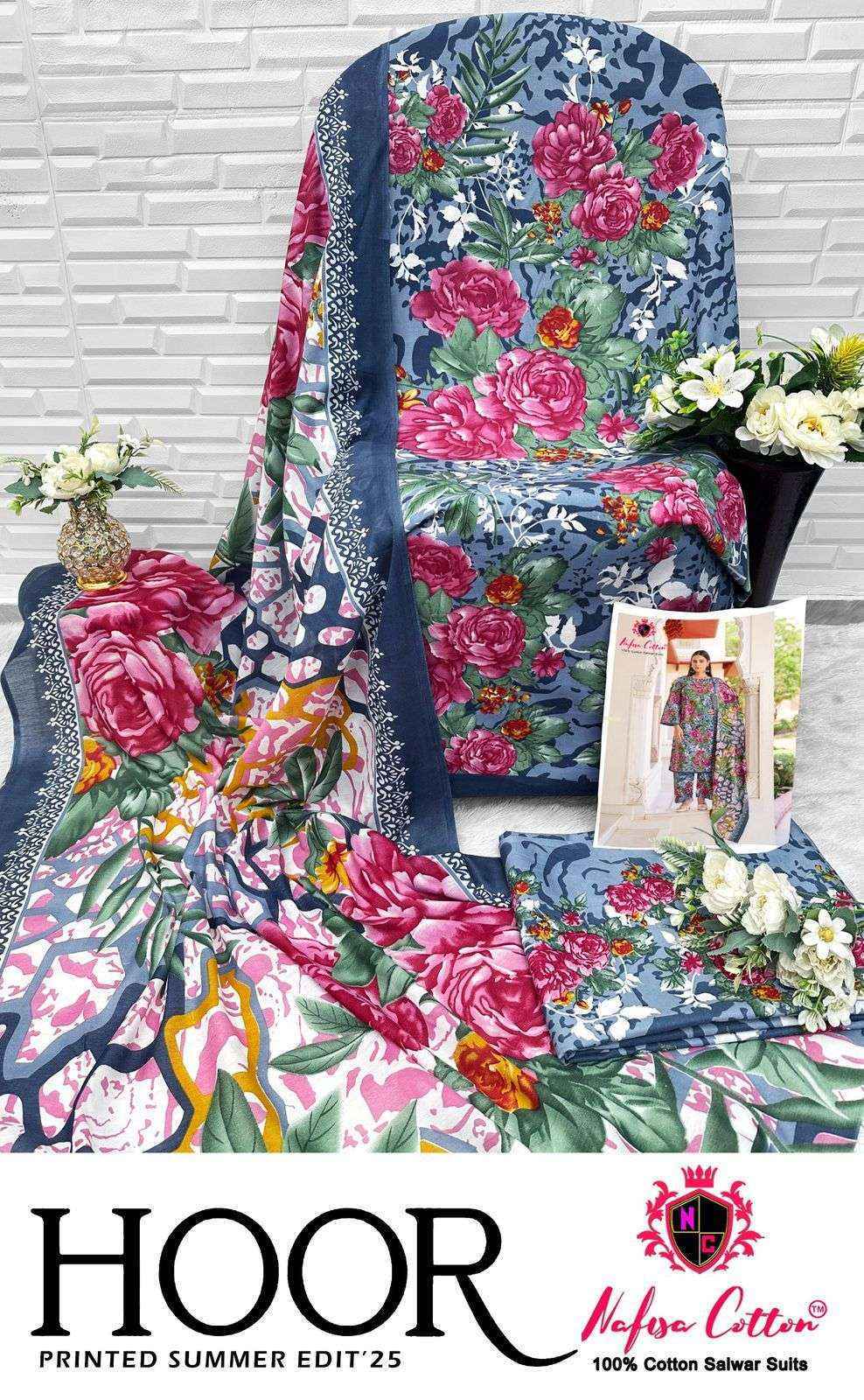 Nafisa Cotton Hoor Printed Summer Edition 25 Cotton Dress Material Wholesale Price ( 6 Pcs Catalog )