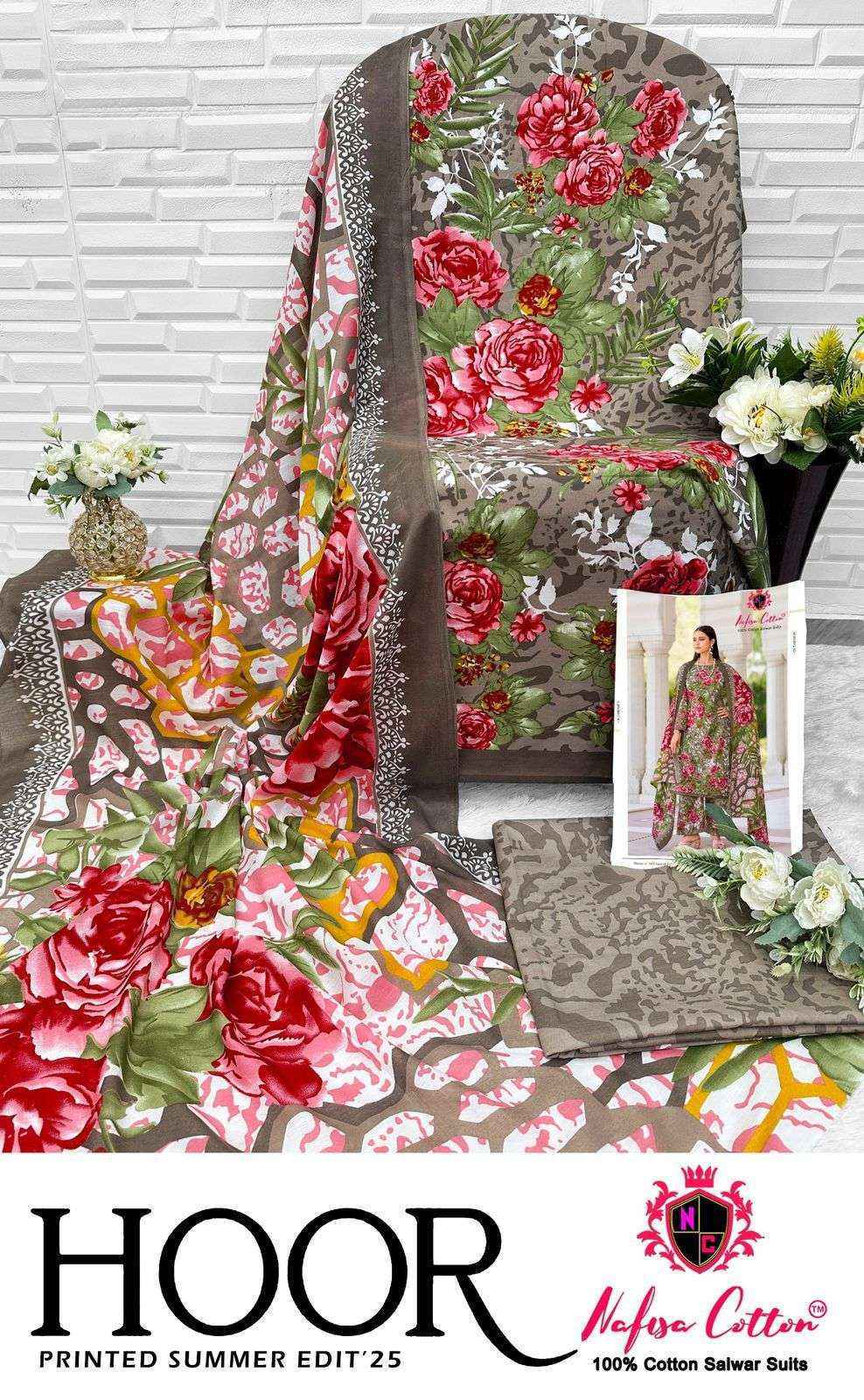 Nafisa Cotton Hoor Printed Summer Edition 25 Cotton Dress Material Wholesale Price ( 6 Pcs Catalog )