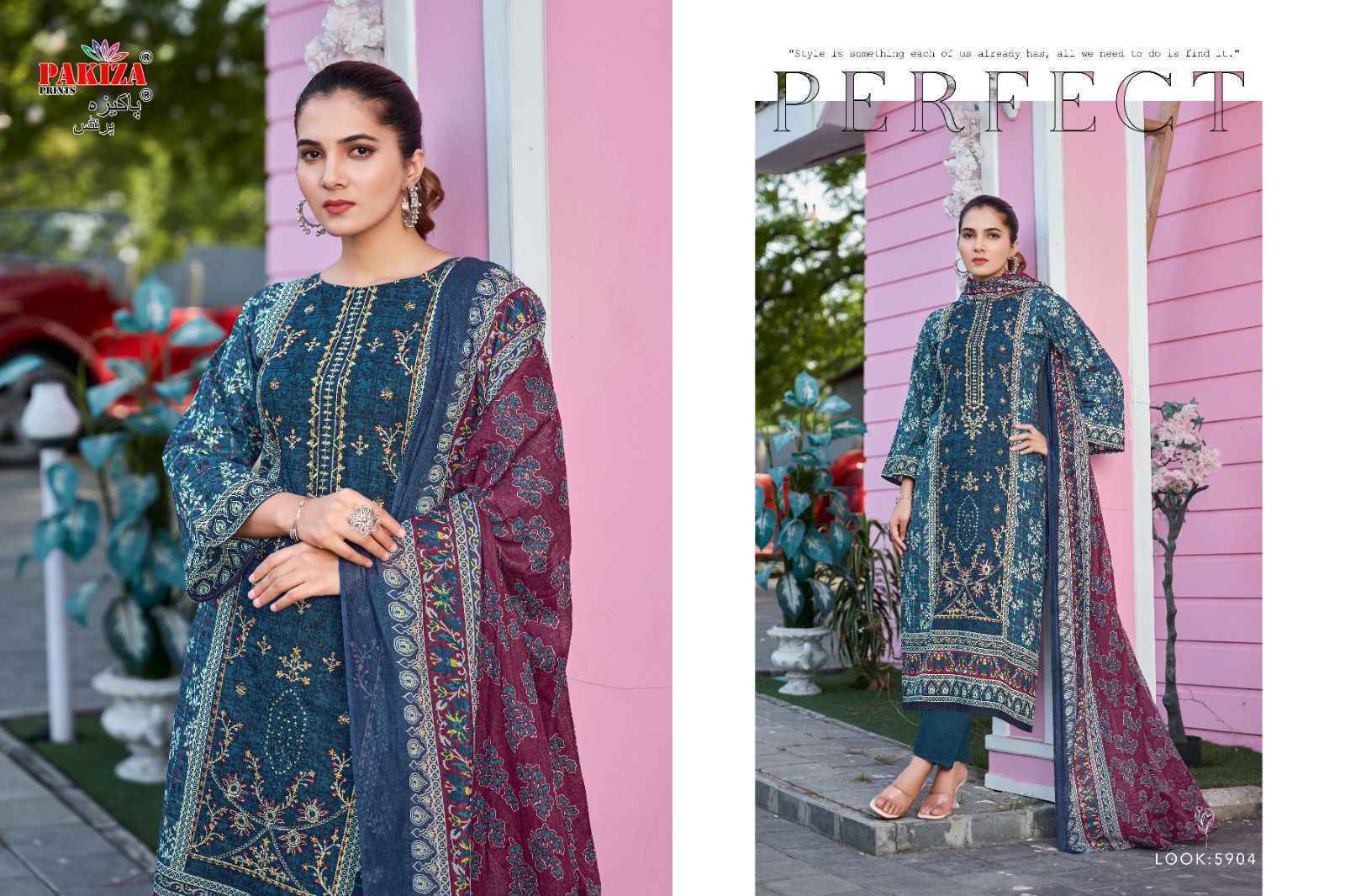 Pakiza Prints Firdaus Vol 59 Lawn Dress Material Wholesale Price ( 10 Pcs Catalog )
