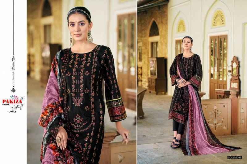 Pakiza Prints Khusboo Vol 57 Lawn Dress Material Wholesale Price ( 10 Pcs Catalog )
