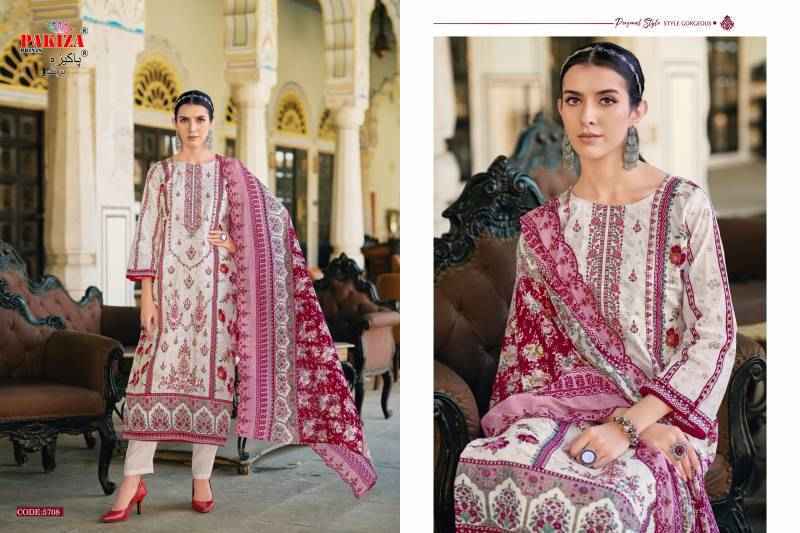 Pakiza Prints Khusboo Vol 57 Lawn Dress Material Wholesale Price ( 10 Pcs Catalog )