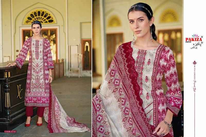 Pakiza Prints Khusboo Vol 57 Lawn Dress Material Wholesale Price ( 10 Pcs Catalog )