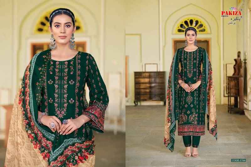 Pakiza Prints Khusboo Vol 57 Lawn Dress Material Wholesale Price ( 10 Pcs Catalog )
