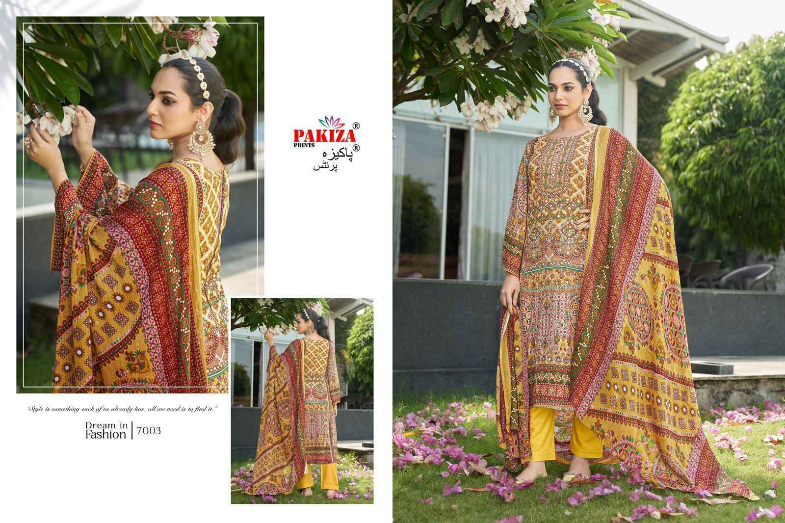 Pakiza Prints Nawazish Vol 7 Rayon Dress Material Wholesale Price ( 4 Pcs Catalog )