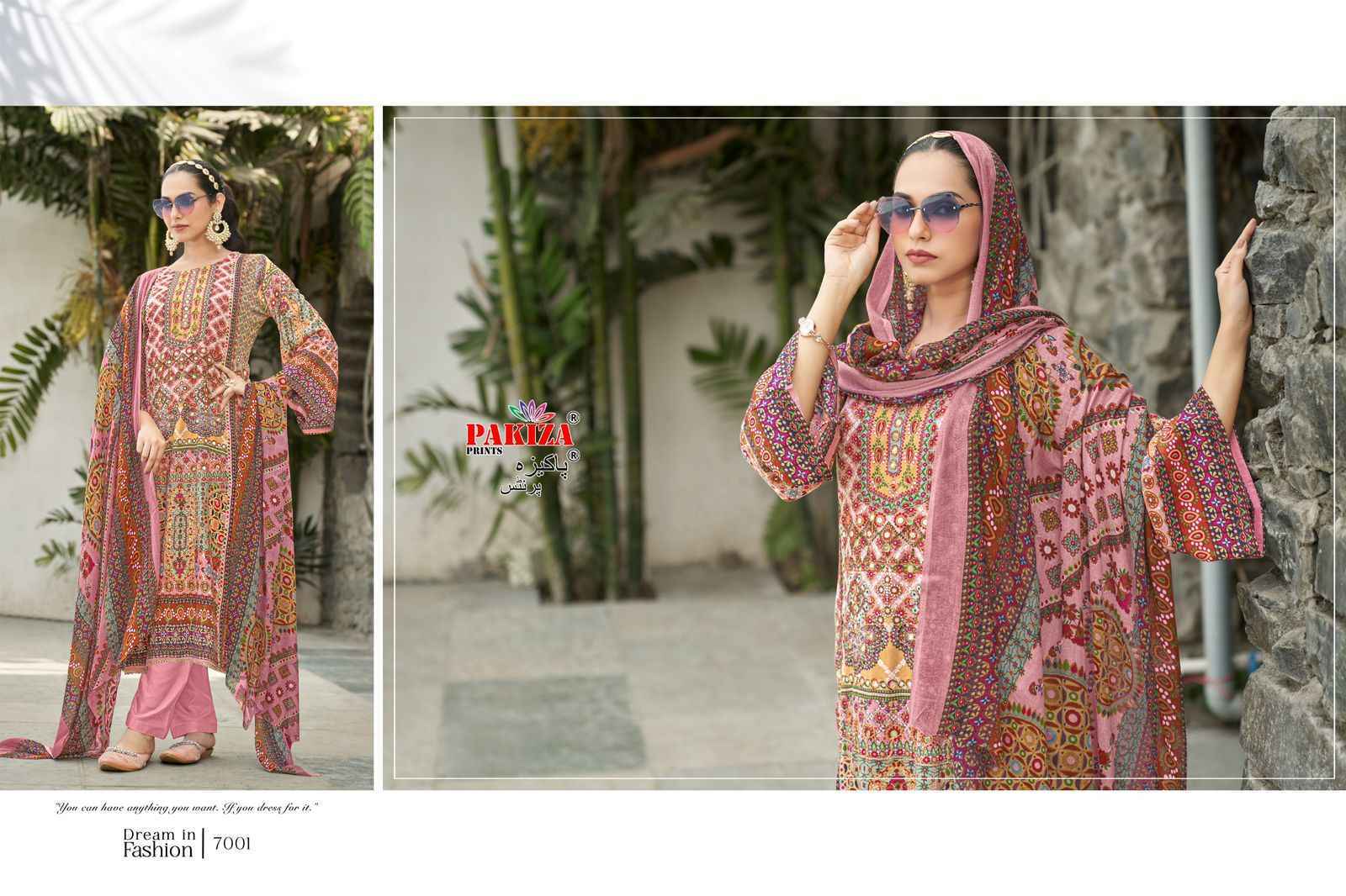 Pakiza Prints Nawazish Vol 7 Rayon Dress Material Wholesale Price ( 4 Pcs Catalog )