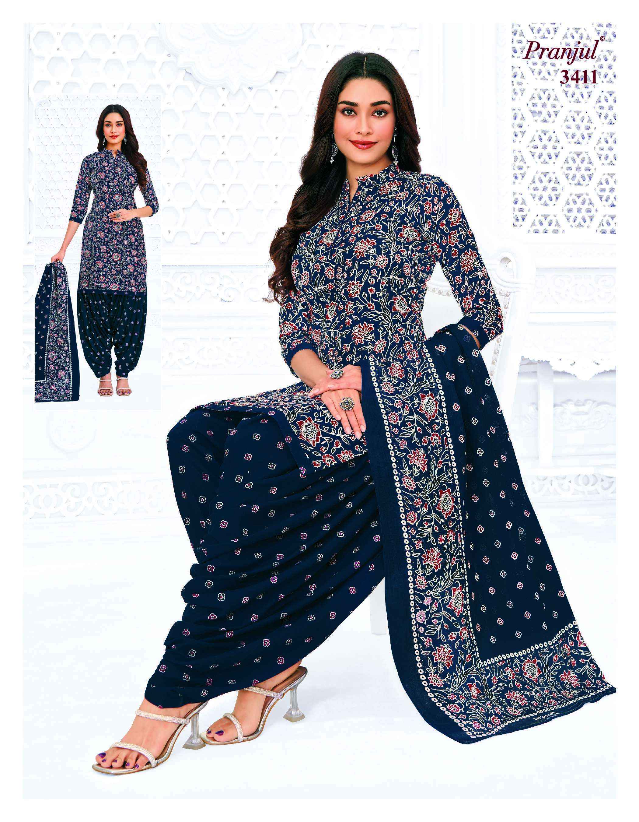 Pranjul Priyanshi Vol 34 Cotton Salwar Suits Surat Wholesaler ( 36 pcs Catalogue )