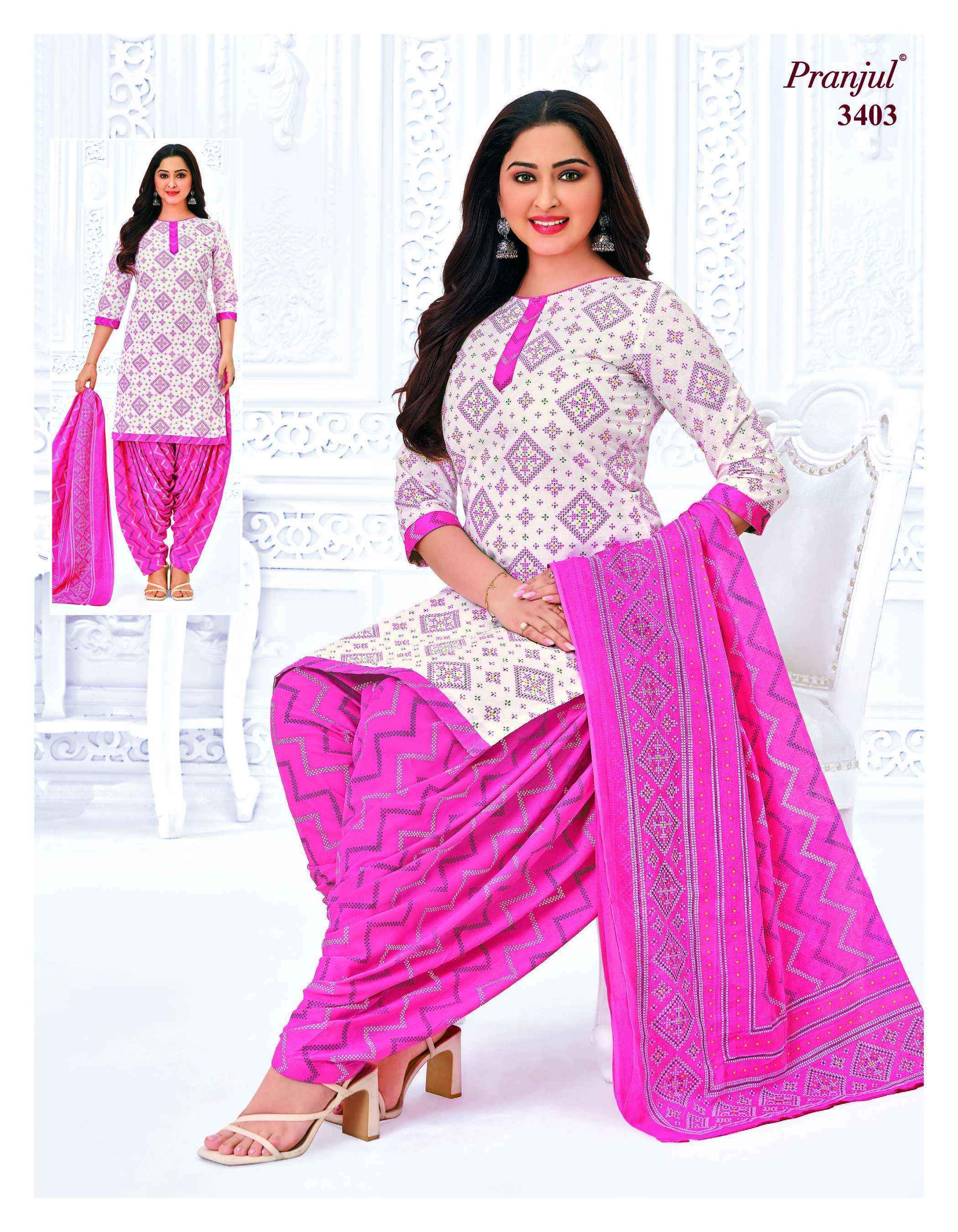 Pranjul Priyanshi Vol 34 Cotton Salwar Suits Surat Wholesaler ( 36 pcs Catalogue )