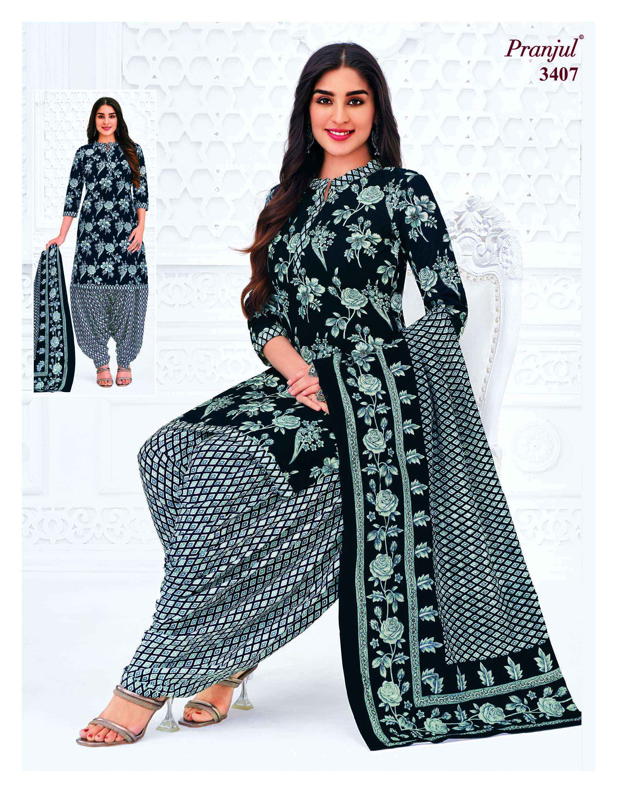 Pranjul Priyanshi Vol 34 Cotton Salwar Suits Surat Wholesaler ( 36 pcs Catalogue )