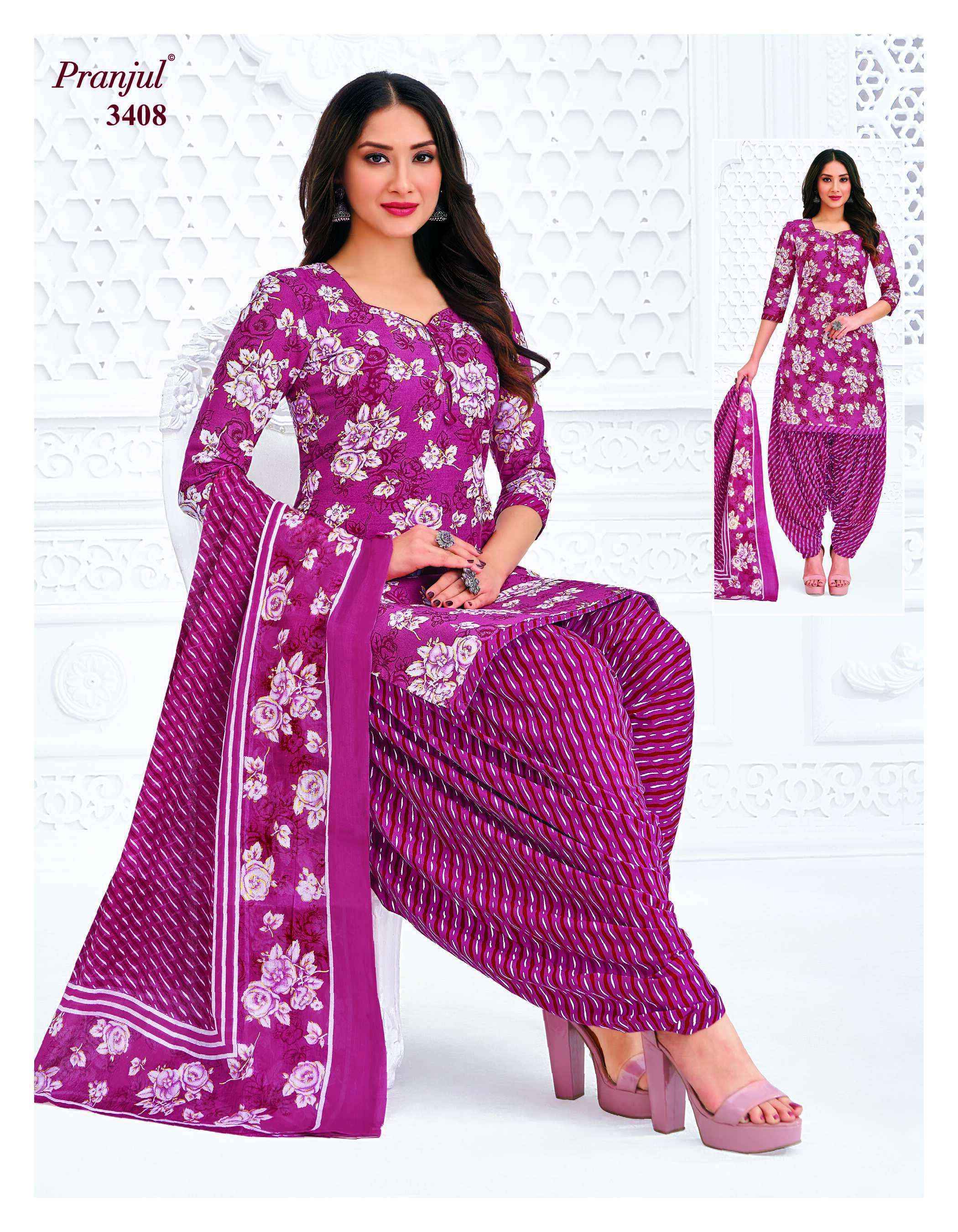 Pranjul Priyanshi Vol 34 Cotton Salwar Suits Surat Wholesaler ( 36 pcs Catalogue )