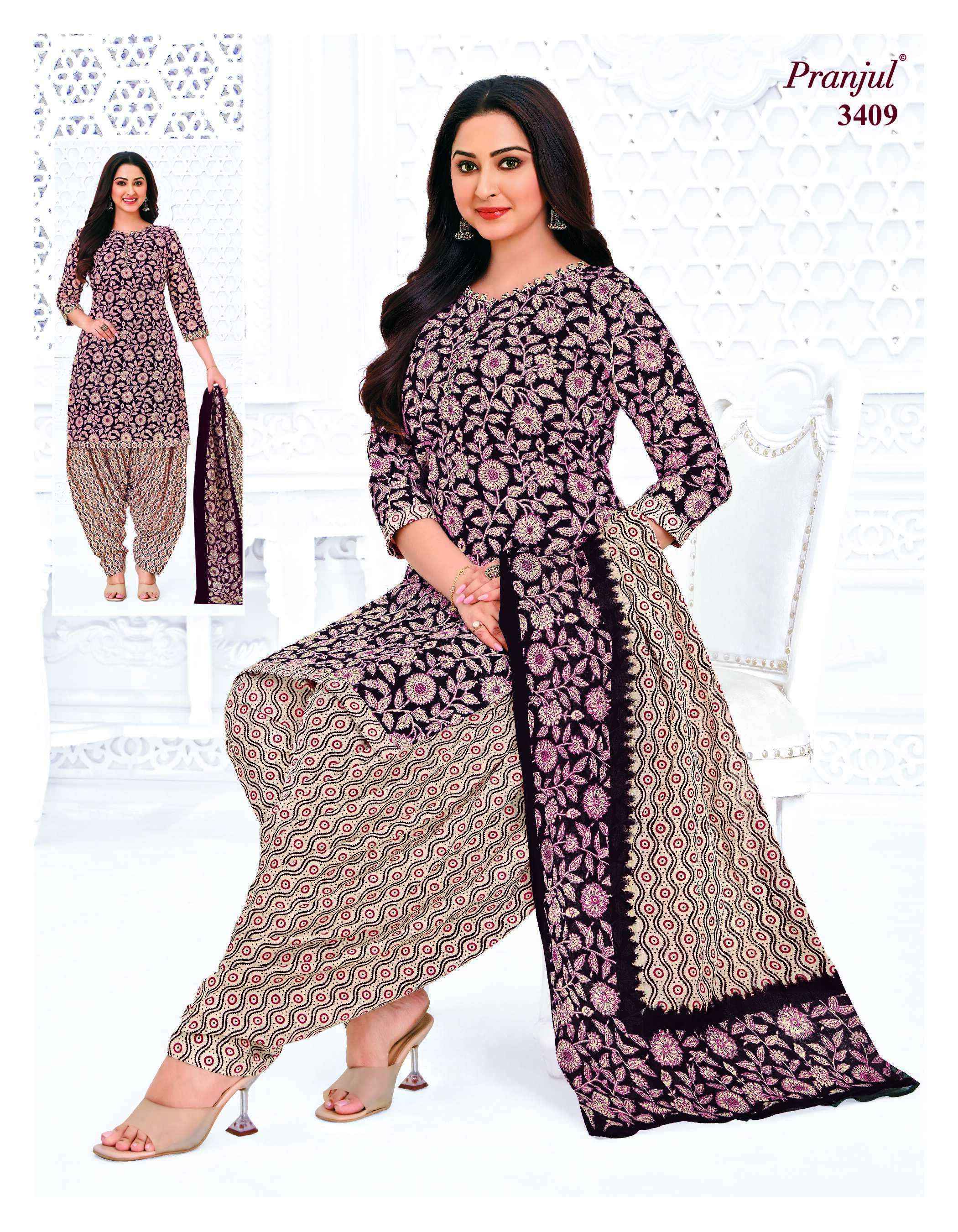 Pranjul Priyanshi Vol 34 Cotton Salwar Suits Surat Wholesaler ( 36 pcs Catalogue )