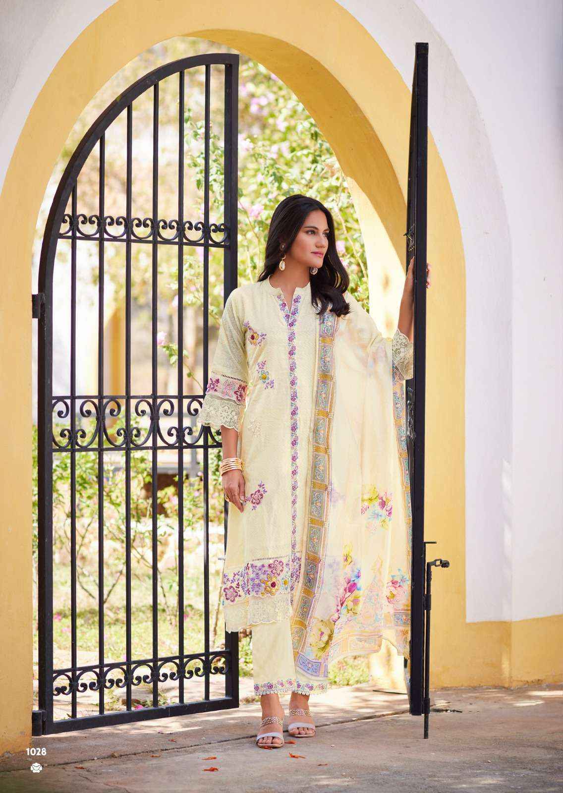 PRM INDIA CASABELLA COTTON EMBROIDERY DESIGNER READY MADE DRESS WHOLESALE RATE ( 6 PCS CATALOG )