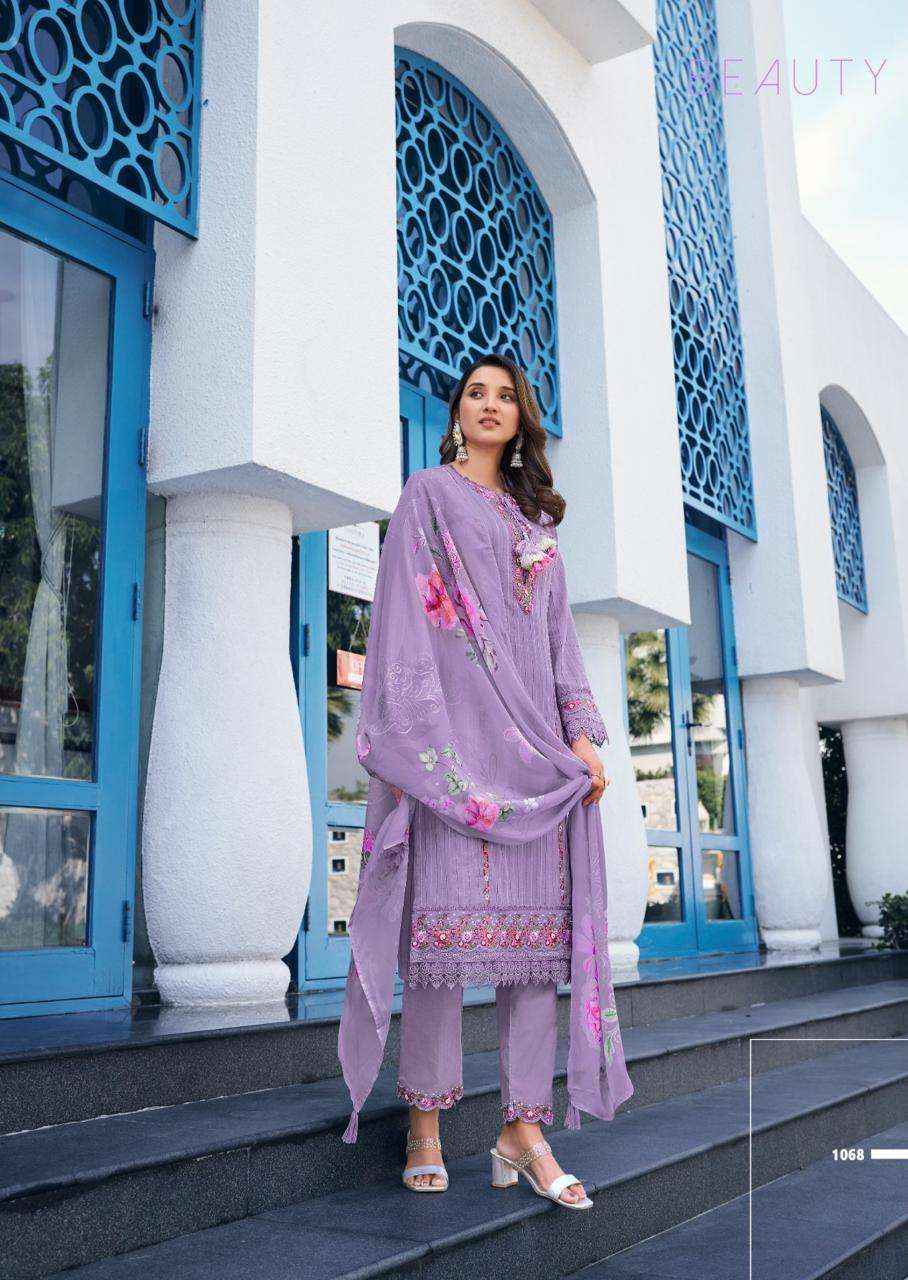 PRM INDIA MAISHA EMBROIDERY DESIGNER READY MADE LADIES SUIT WhOLESALE RATE ( 6 PCS CATALOG )