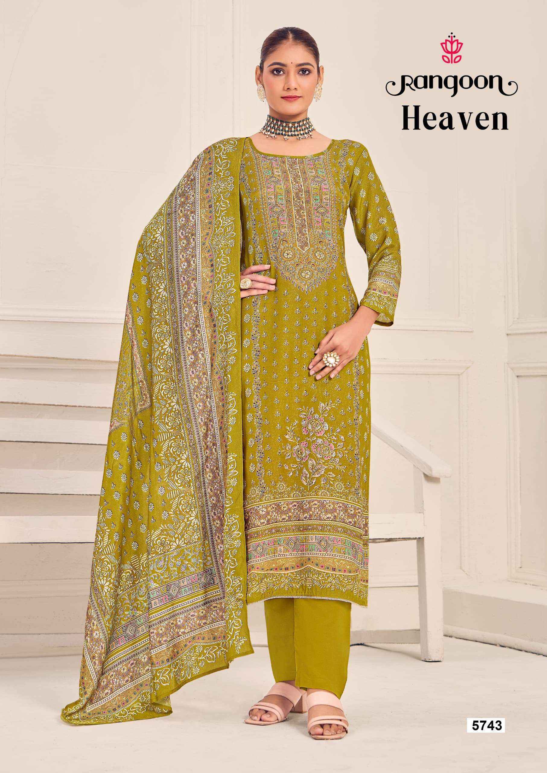 Rangoon Heaven Musline Kurti Combo Set Wholesale Price ( 4 Pcs Catalog )