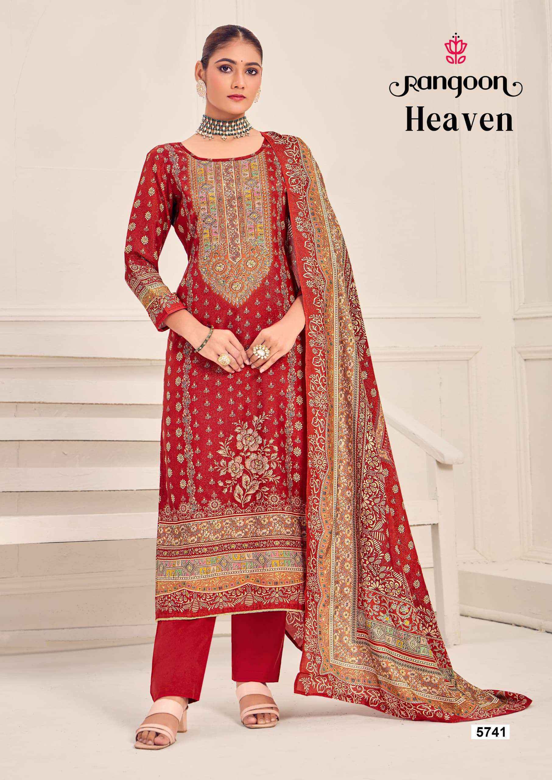 Rangoon Heaven Musline Kurti Combo Set Wholesale Price ( 4 Pcs Catalog )
