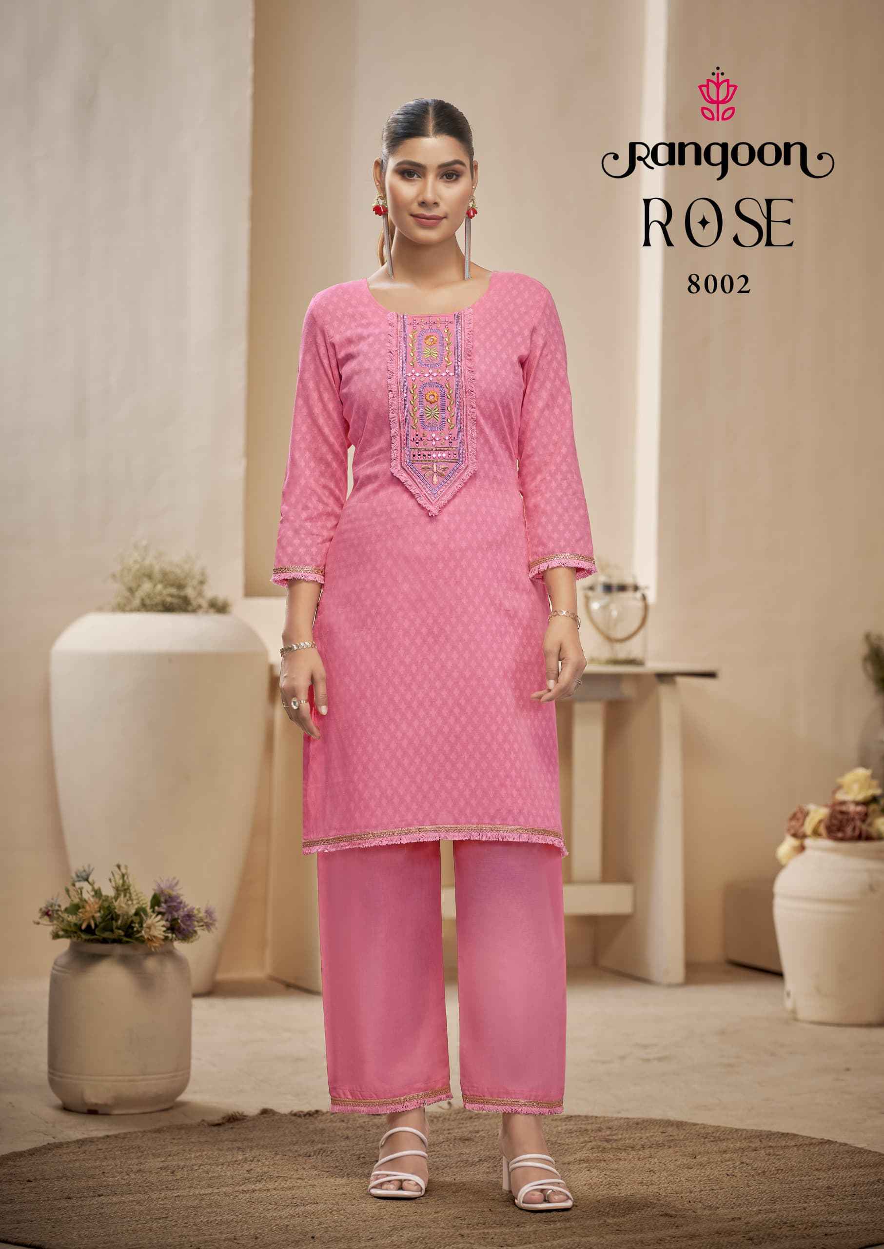 Rangoon Rose Cotton Readymade Suit With Bottom Wholesale Price ( 6 Pcs Catalog )