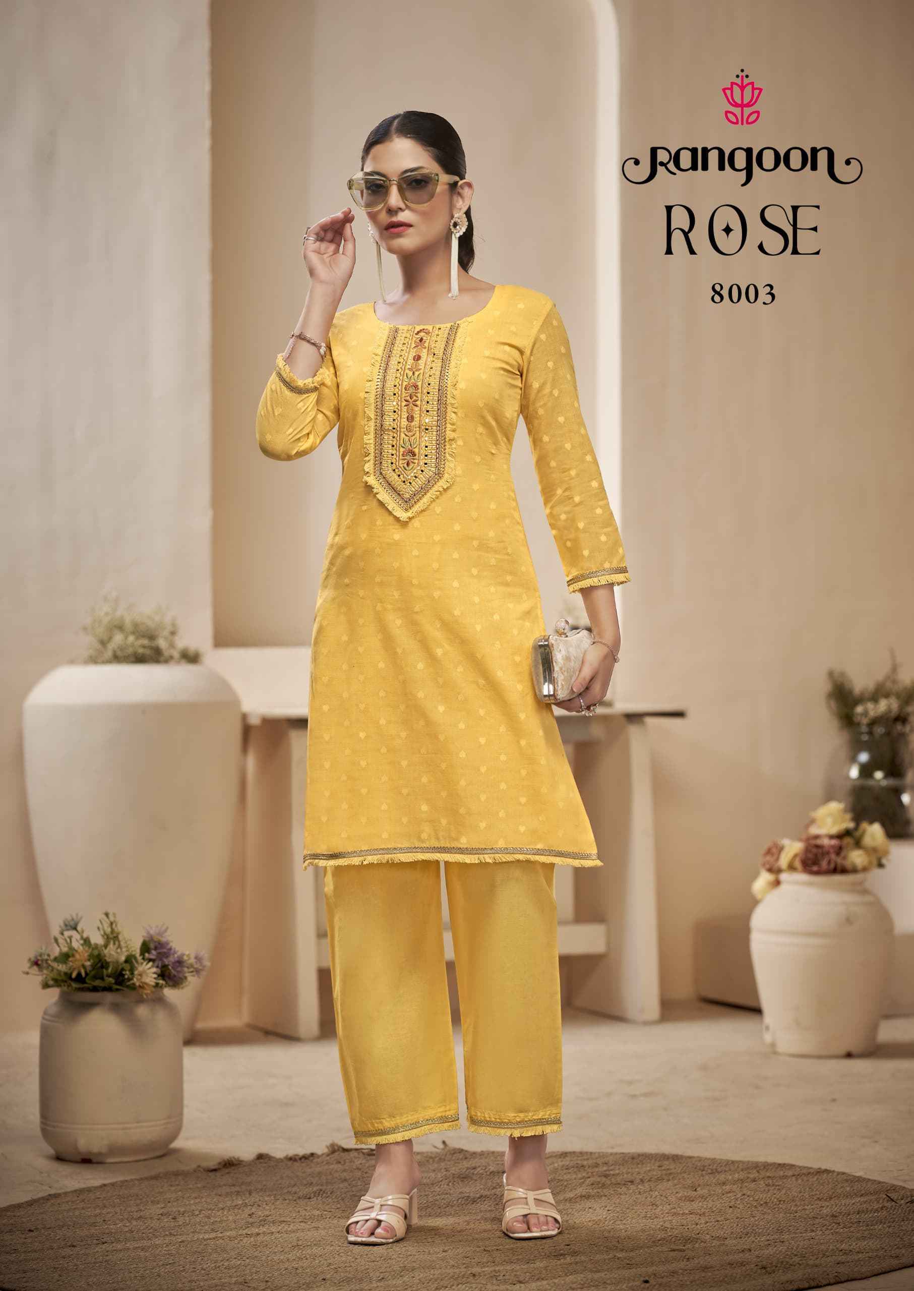 Rangoon Rose Cotton Readymade Suit With Bottom Wholesale Price ( 6 Pcs Catalog )