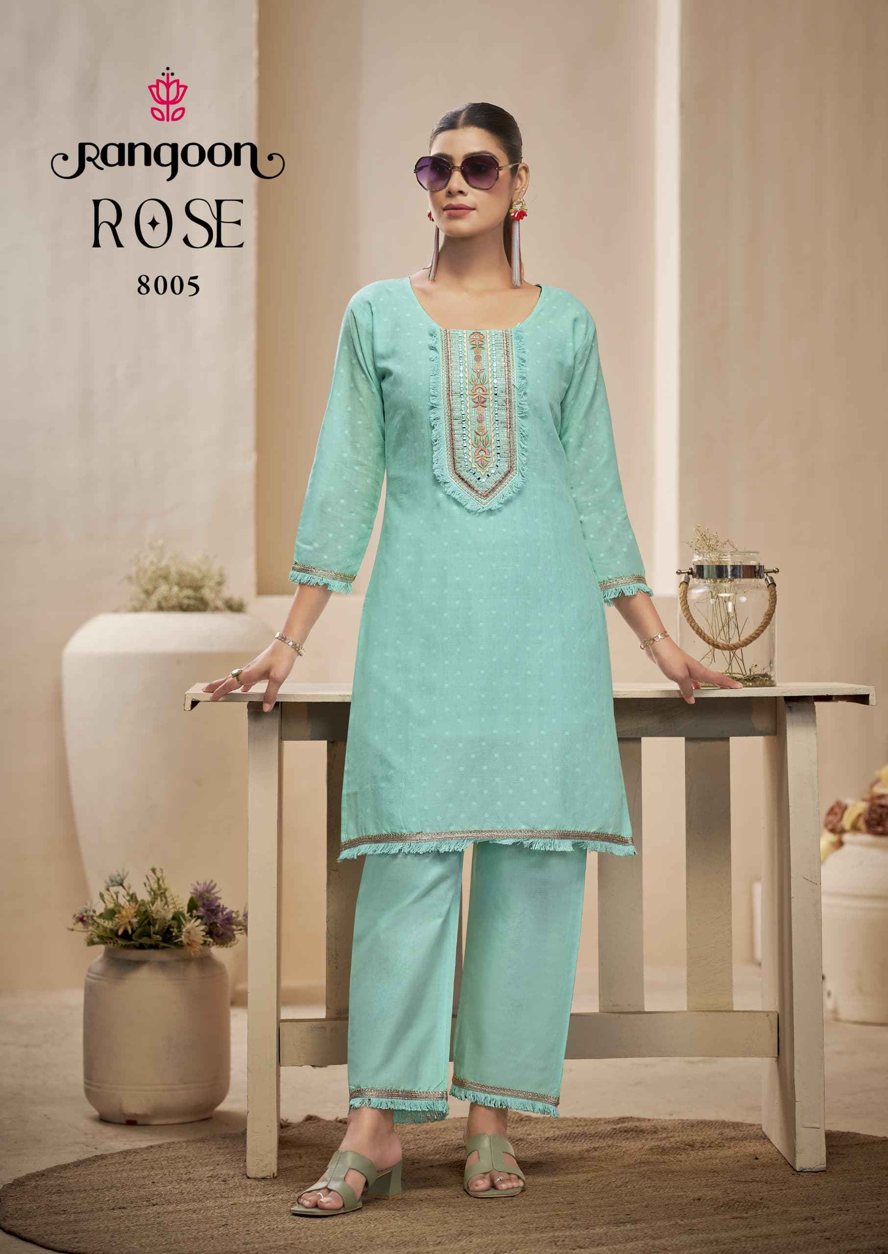 Rangoon Rose Cotton Readymade Suit With Bottom Wholesale Price ( 6 Pcs Catalog )
