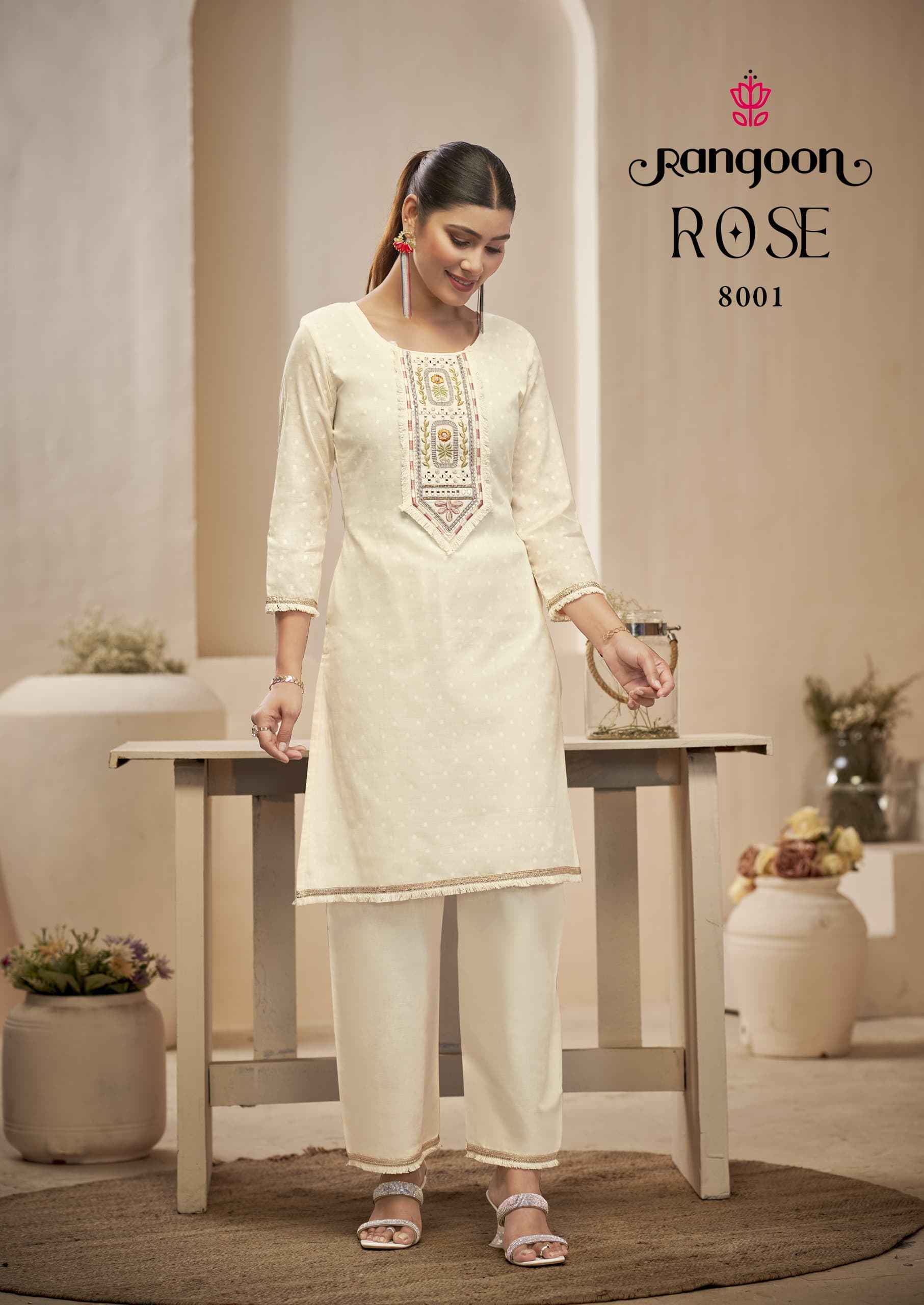 Rangoon Rose Cotton Readymade Suit With Bottom Wholesale Price ( 6 Pcs Catalog )