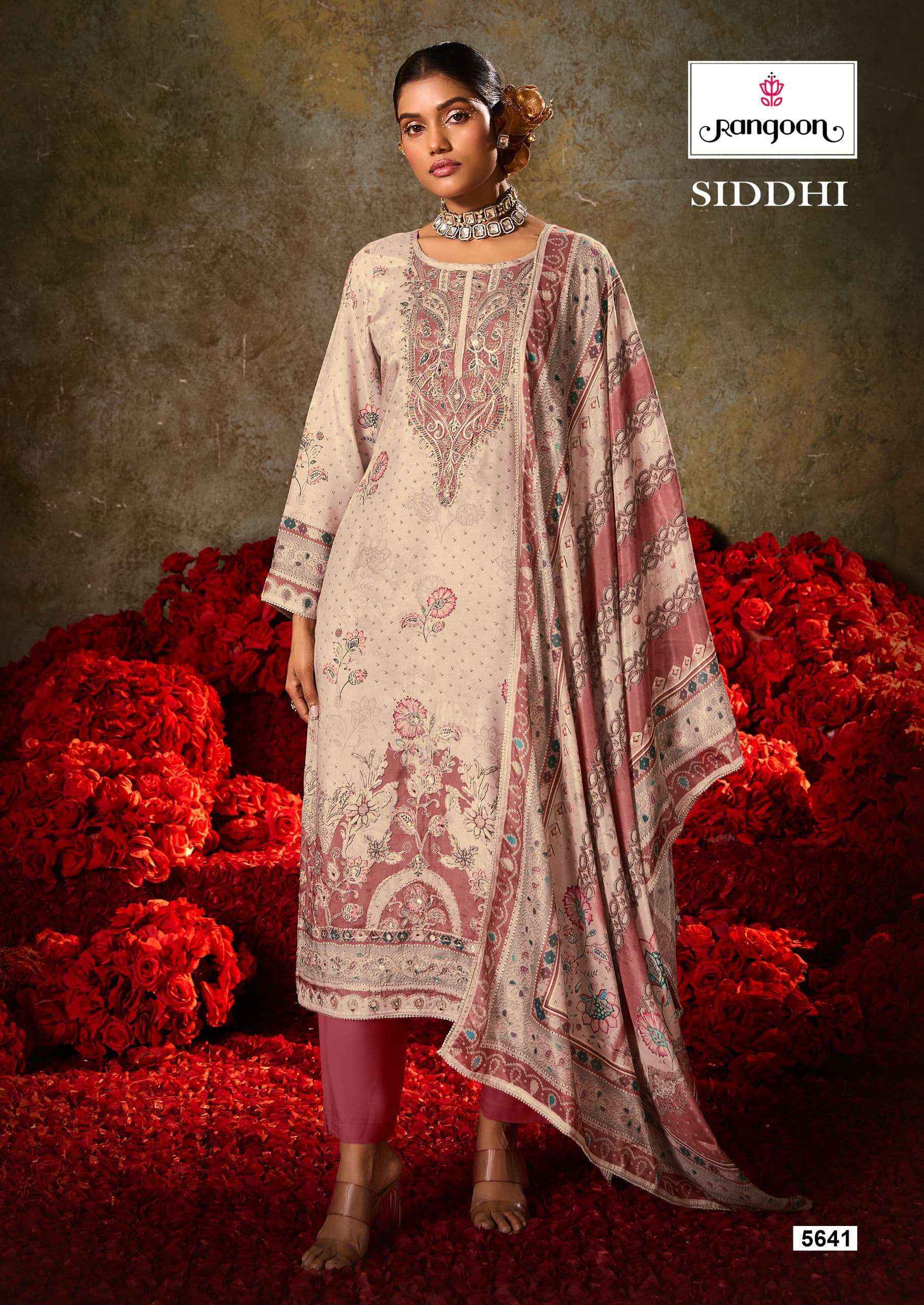 Rangoon Siddhi Muslin Readymade Suit Wholesale Price ( 4 Pcs Catalog )