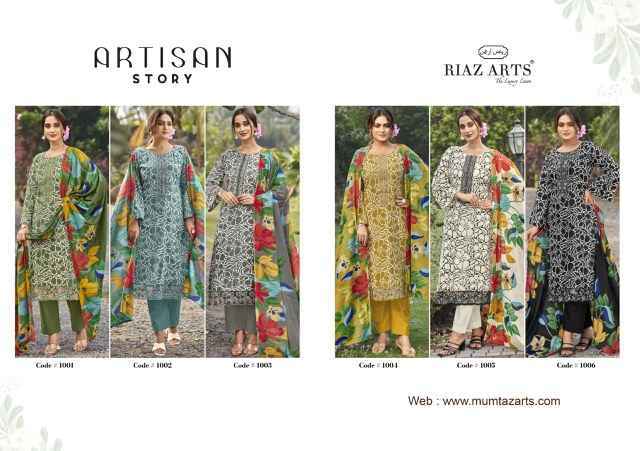 Riaz Arts Artisan Story Cotton Dress Material WHolesale Price ( 6 Pcs Catalog )