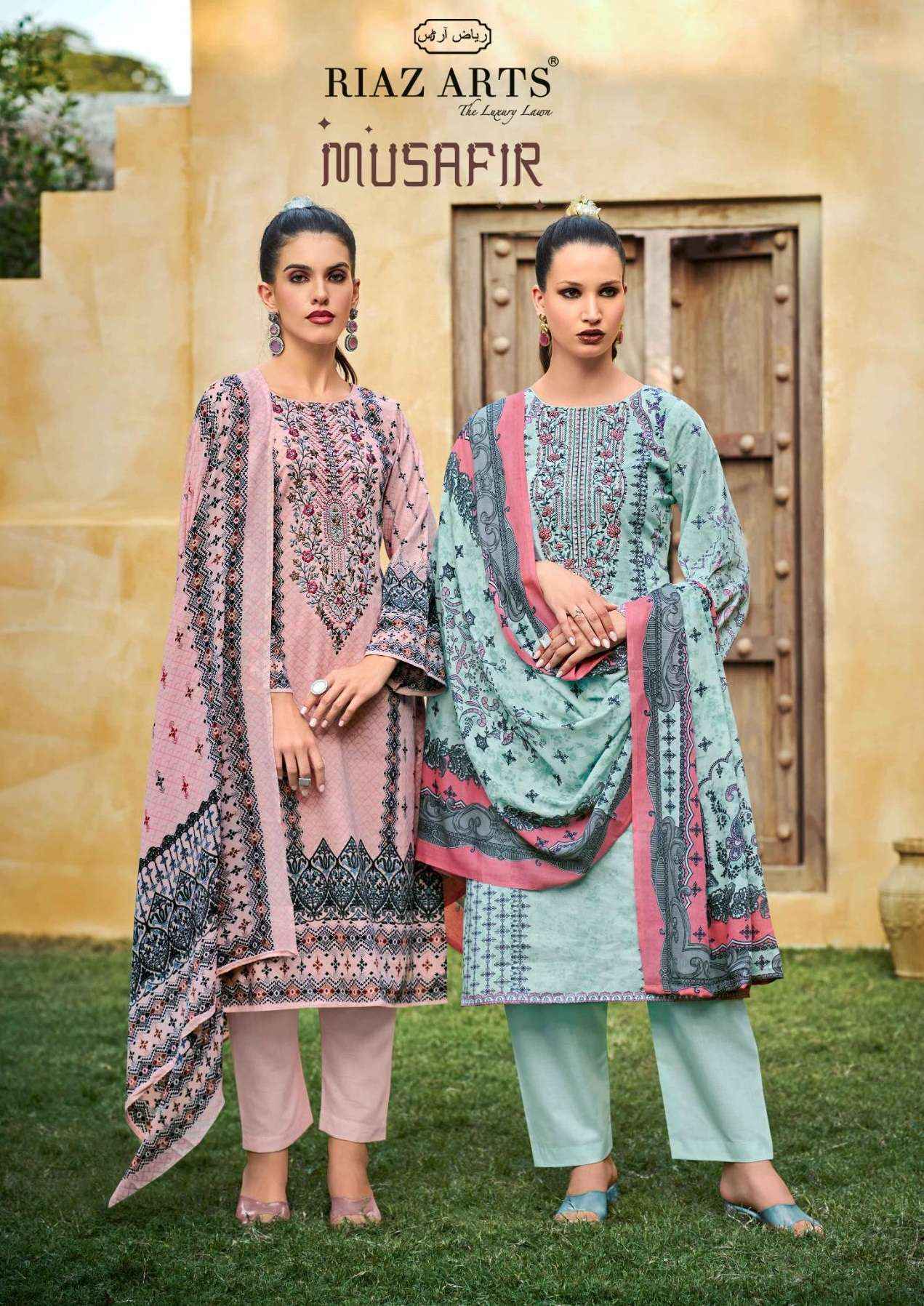 Riaz Arts Musafir Vol 25 Lawn Cotton Suits - Surat Market Wholesale ( 6 pcs Catalogue )