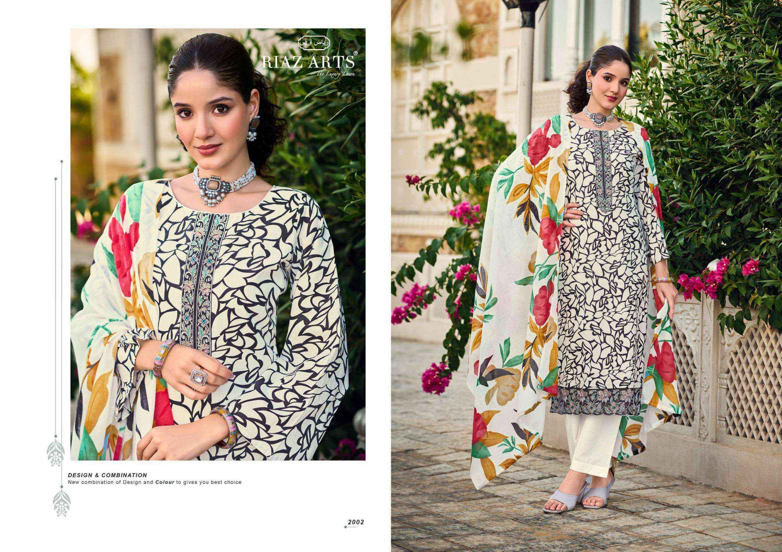 Riaz Arts Summer Star Lawn Cotton Suit New Catalog Wholesale Surat (  6 pcs Catalogue )
